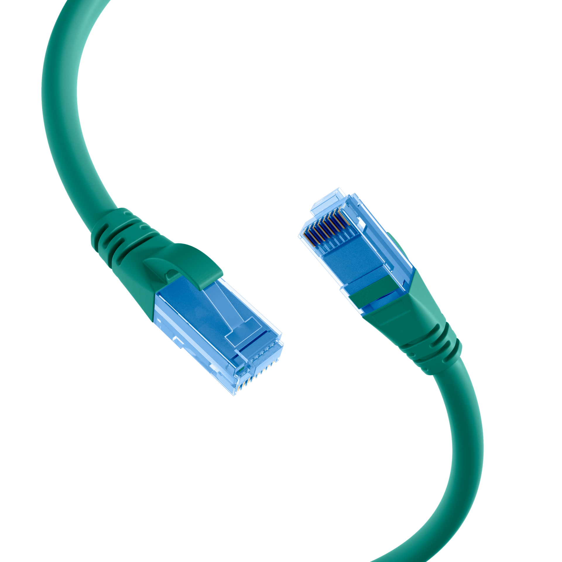 RJ45 Patchkabel Cat.6A U/UTP LSZH  Premium 500MHz grün 1,5m