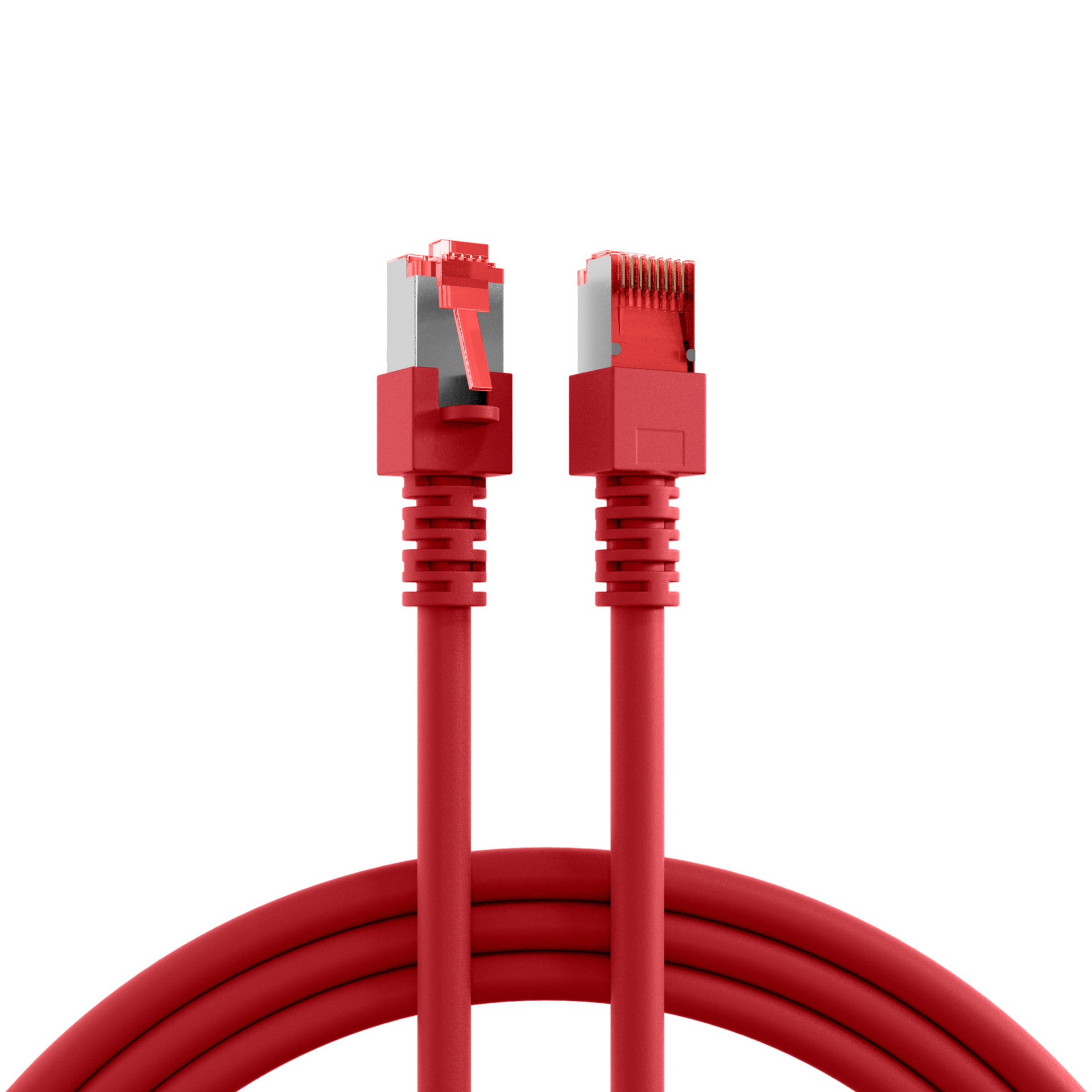 RJ45 Patch Cord Cat.6 S/FTP LSZH red 0,15m