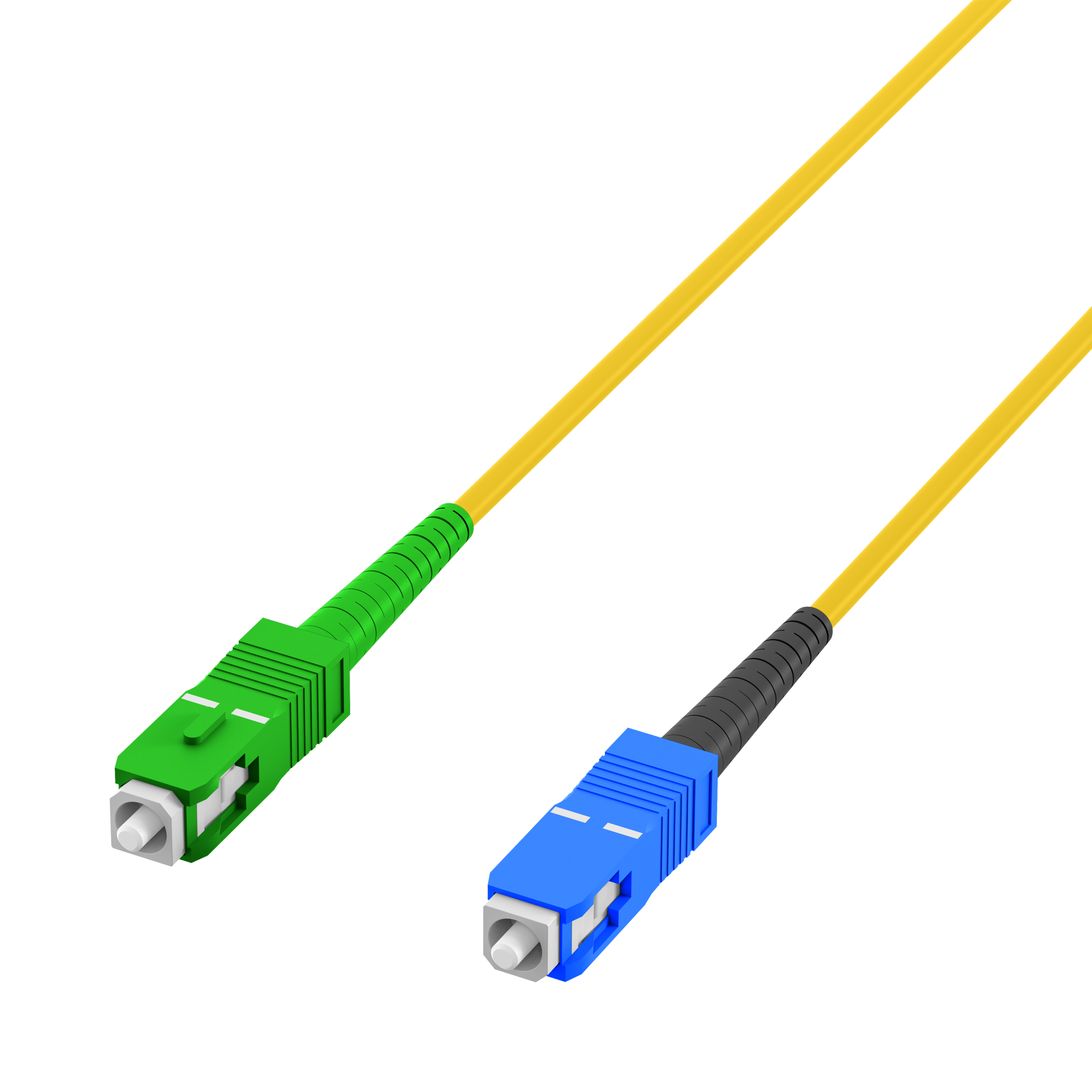 Simplex Patchkabel SC/APC-SC OS2 G657A2 0,5m LSZH 3mm gelb