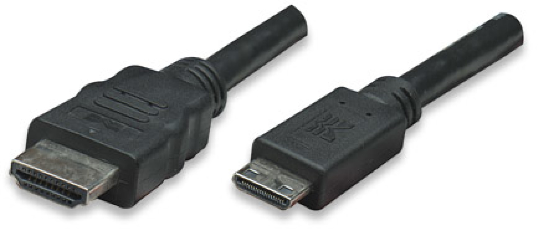 HDMI Kabel High Speed mit Ethernet und Mini HDMI Schwarz 1,8 m