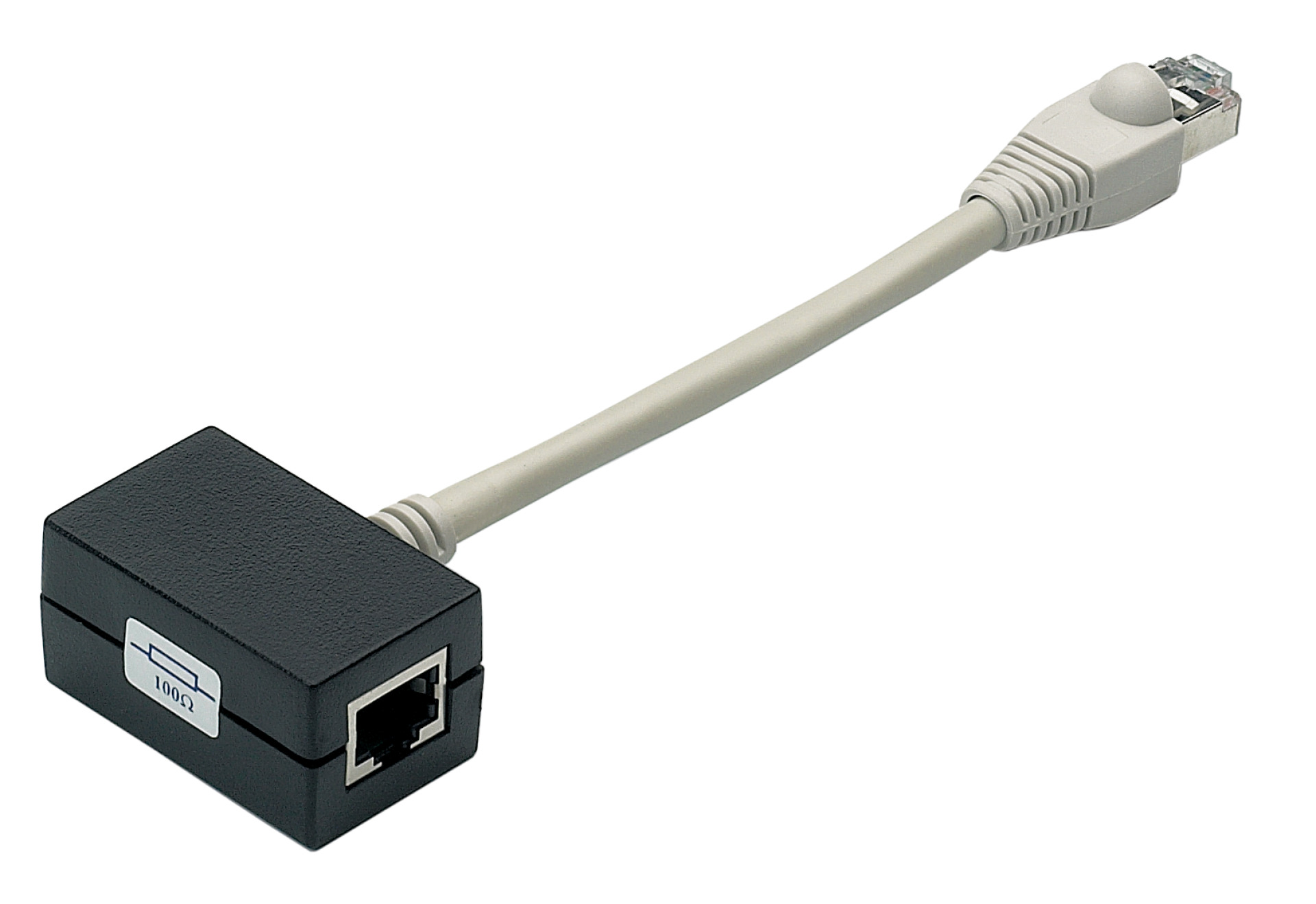 ISDN 2-fach Adapter, RJ45-Stecker / 2 x RJ45 Buchse, terminiert