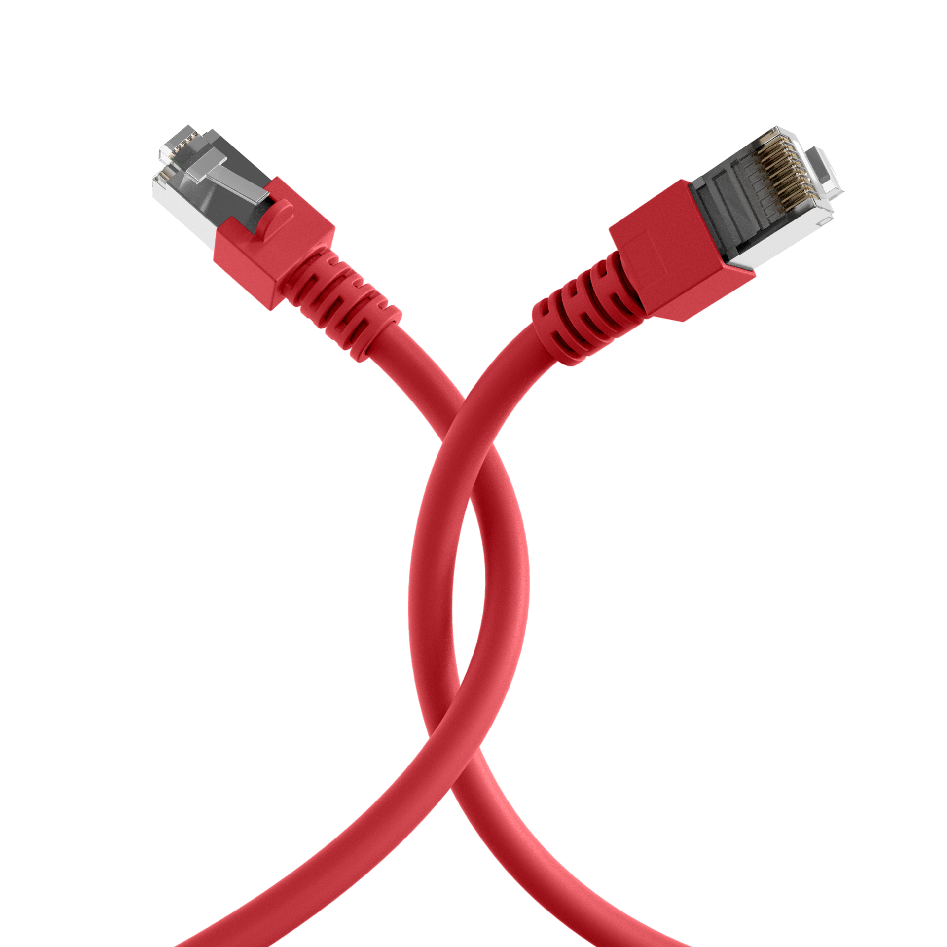 RJ45 Patch Cord Cat.5e SF/UTP PVC CCA red 15m