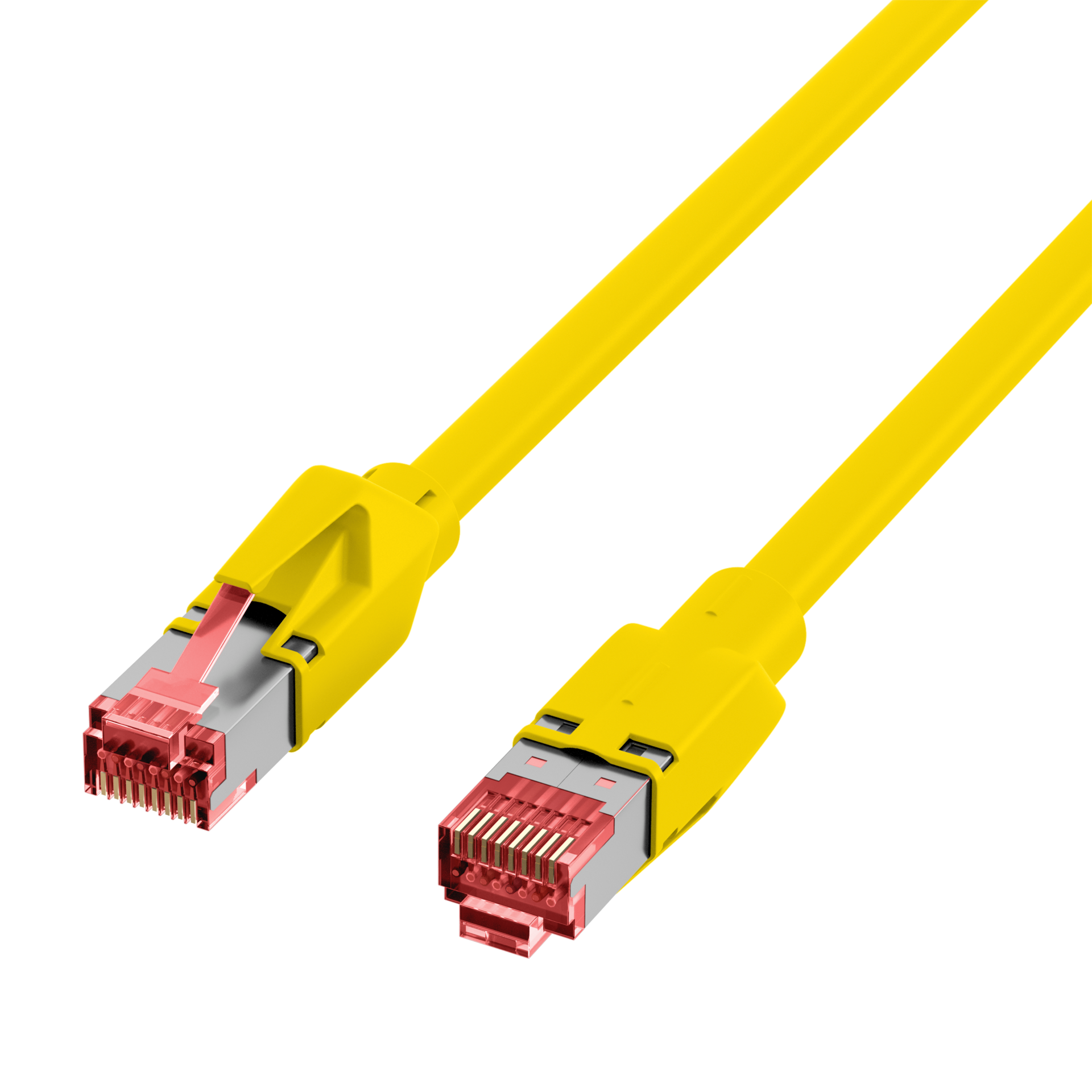 RJ45 Patch Cord Cat.5e S/UTP PUR TM21 for drag chains yellow 7,5m