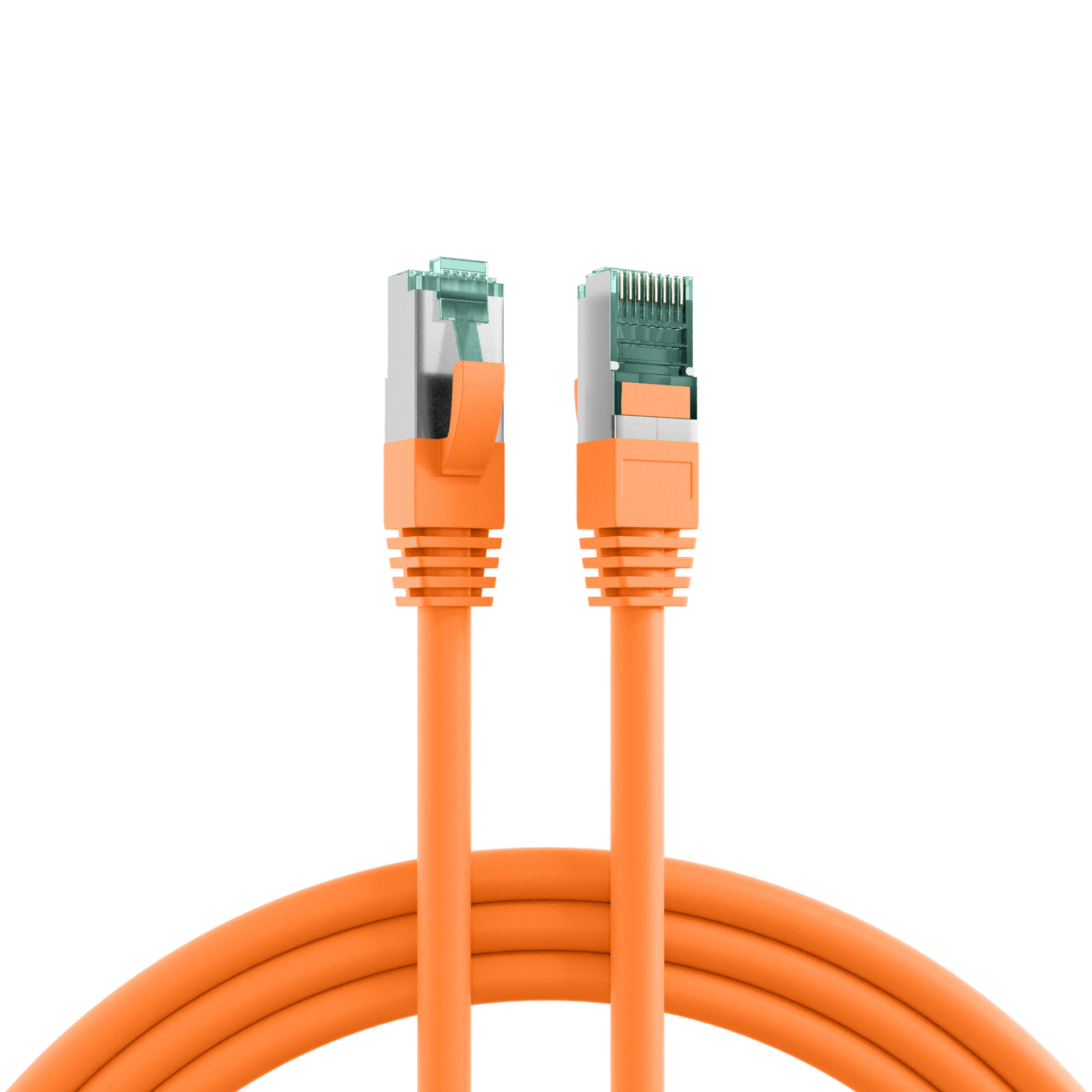 RJ45 Patch Cord Cat.6A S/FTP LSZH orange 15m