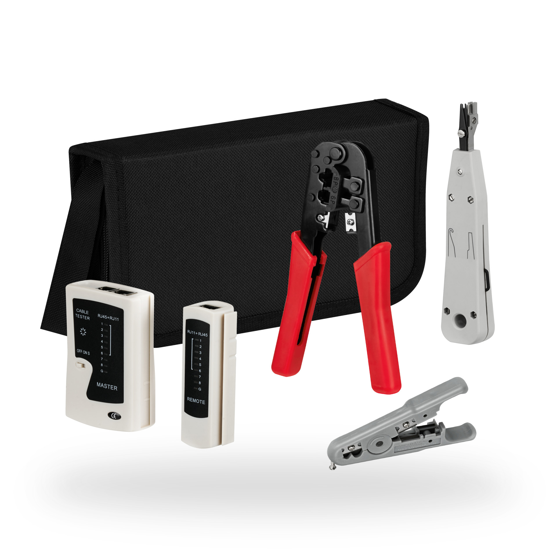 Netzwerk Werkzeug Set mit Tasche, 4-teilig
