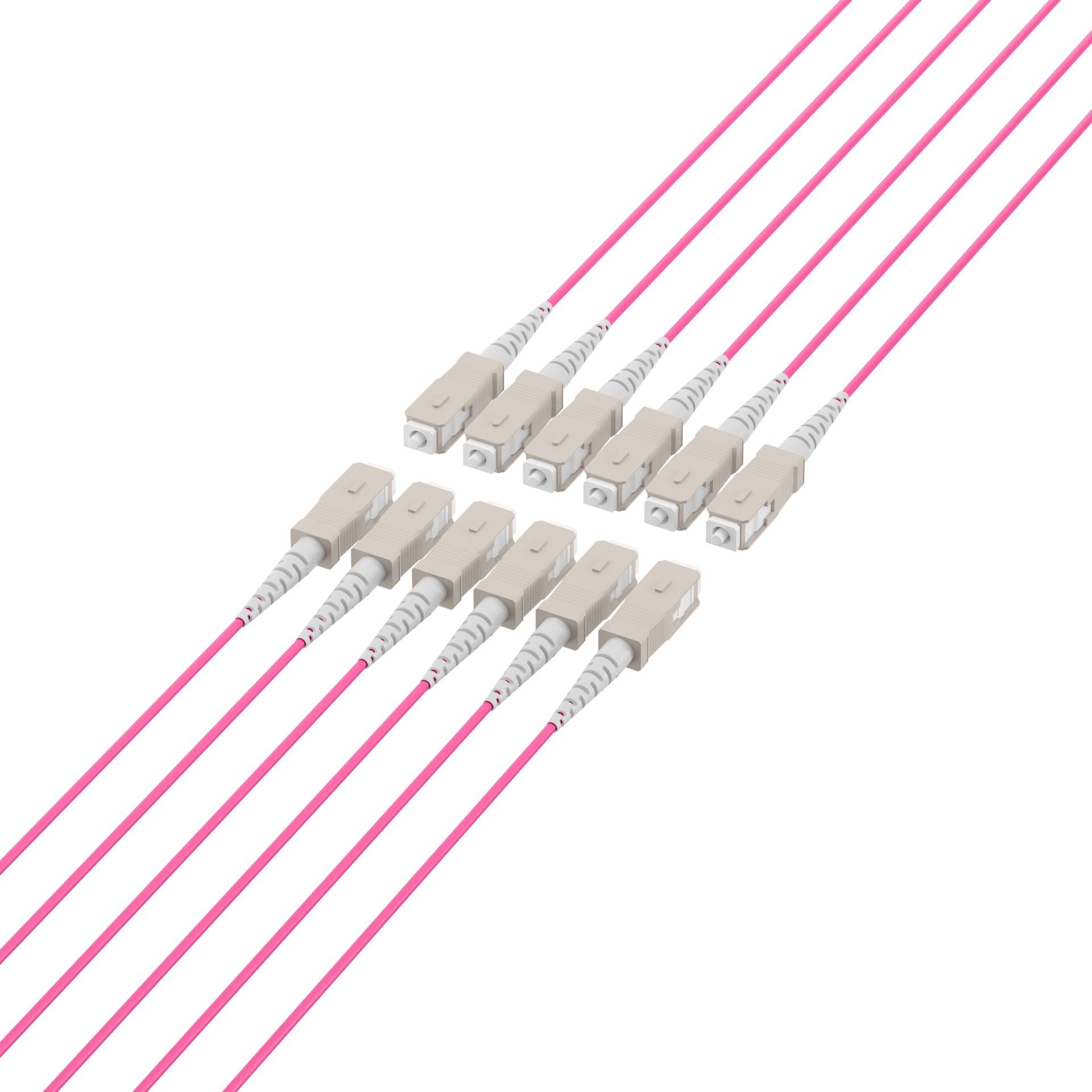 Trunk cable U-DQ(ZN)BH OM4 12G (1x12) SC-SC,130m Dca LSZH