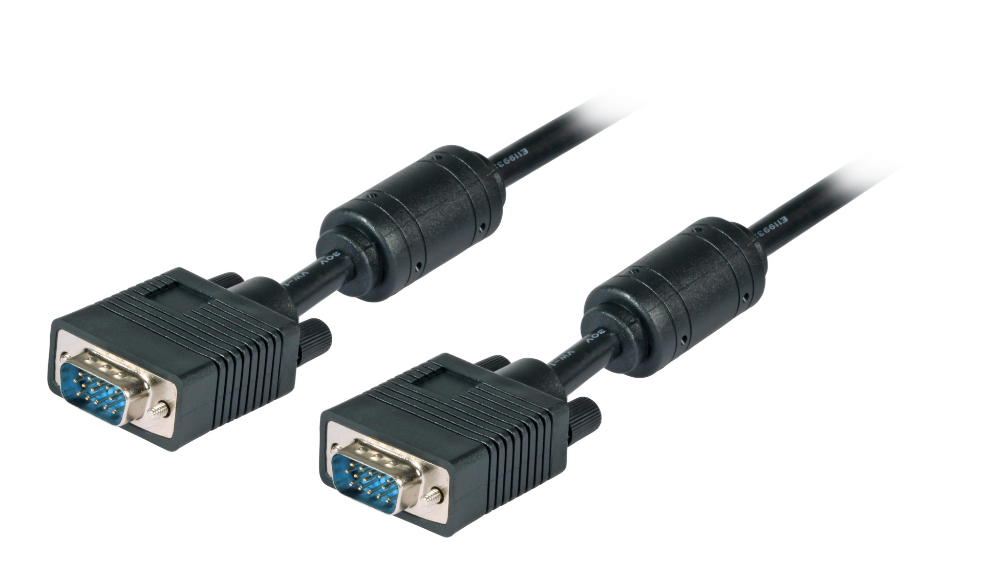 SVGA/HDTV Connection Cable, 2x HD-DSub 15, M-M, 3,0m, black