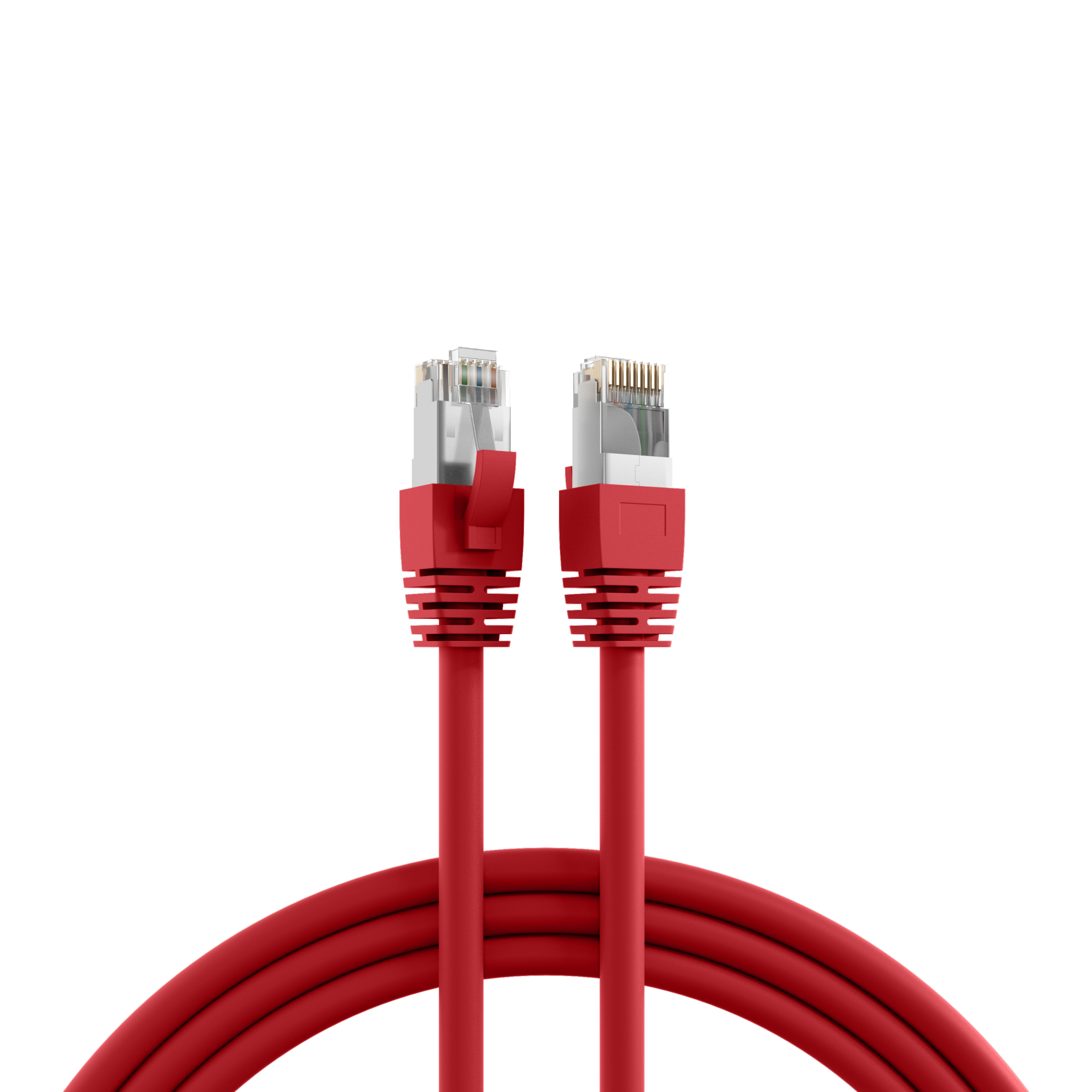 RJ45 Patch Cord Cat.8.1 S/FTP LSZH BC red 7,5m