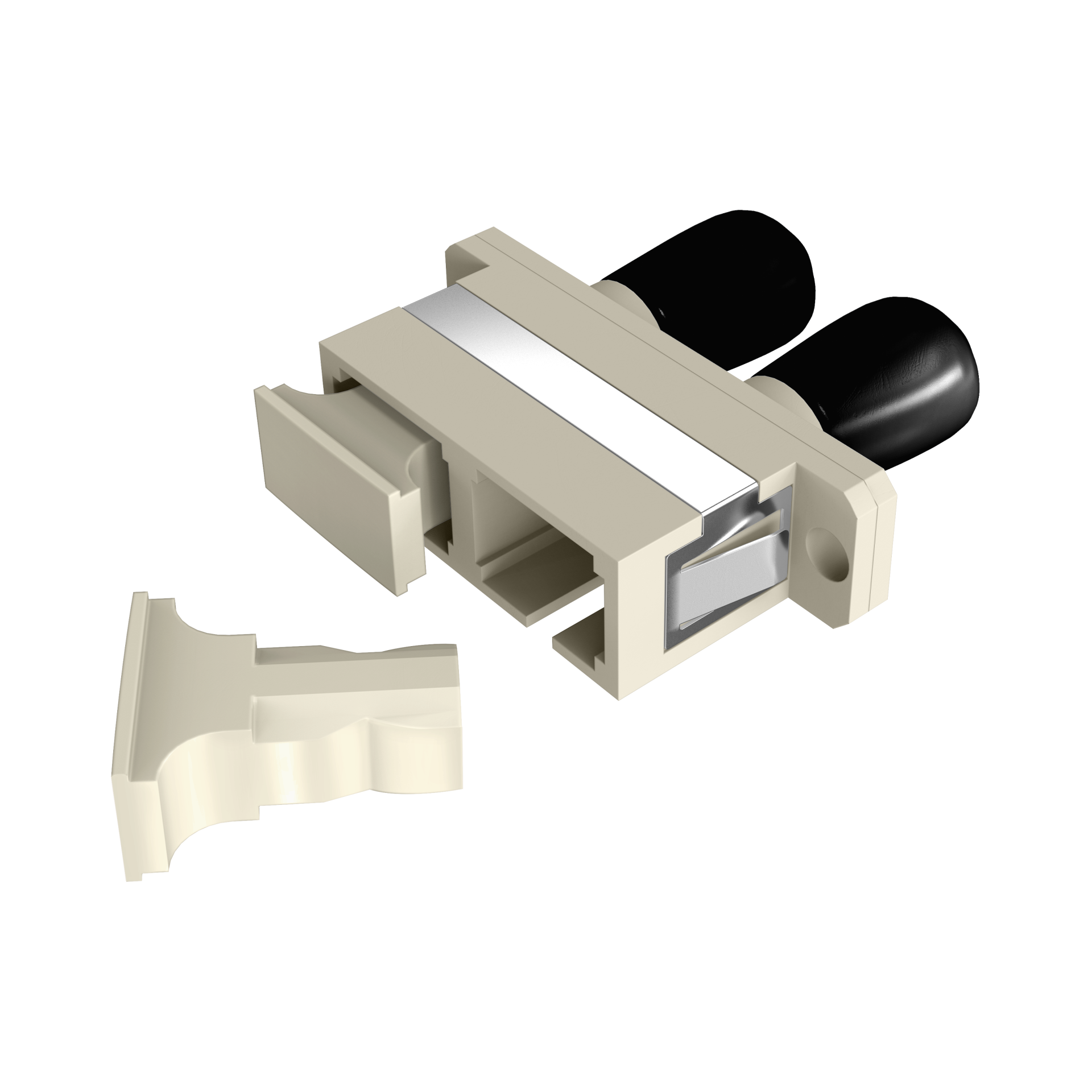 Kupplung SC-ST Duplex OM1-5 beige 
