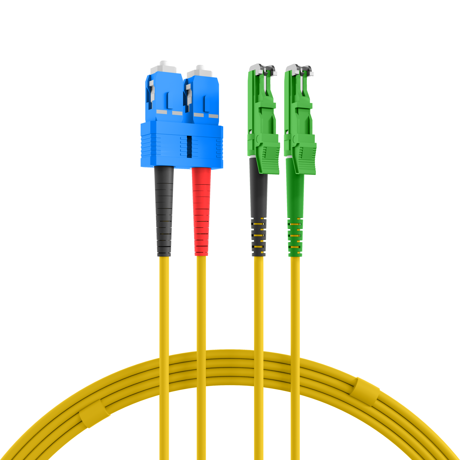 R&M Duplex Patchcable E2000™/APC-SC OS2 50m 3mm yellow G657A1 Grade C