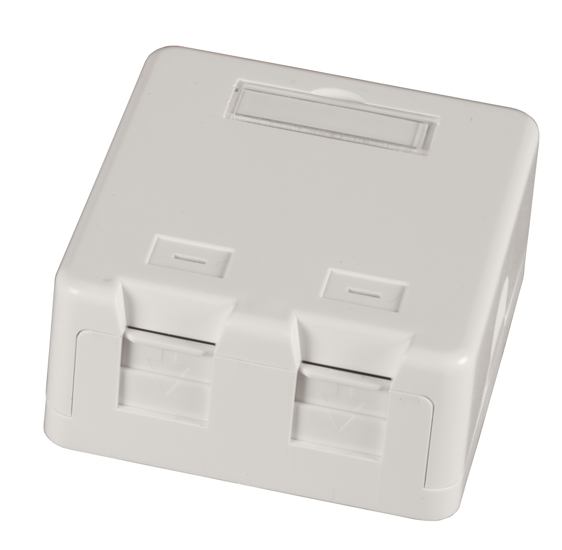 Keystone Distribution box surface mounting, 1-Port, dust protection self-closing