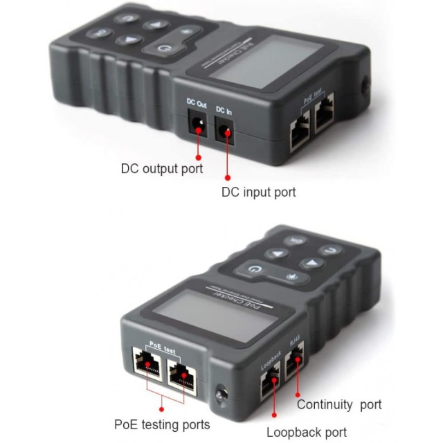 Professional PoE RJ45 Tester