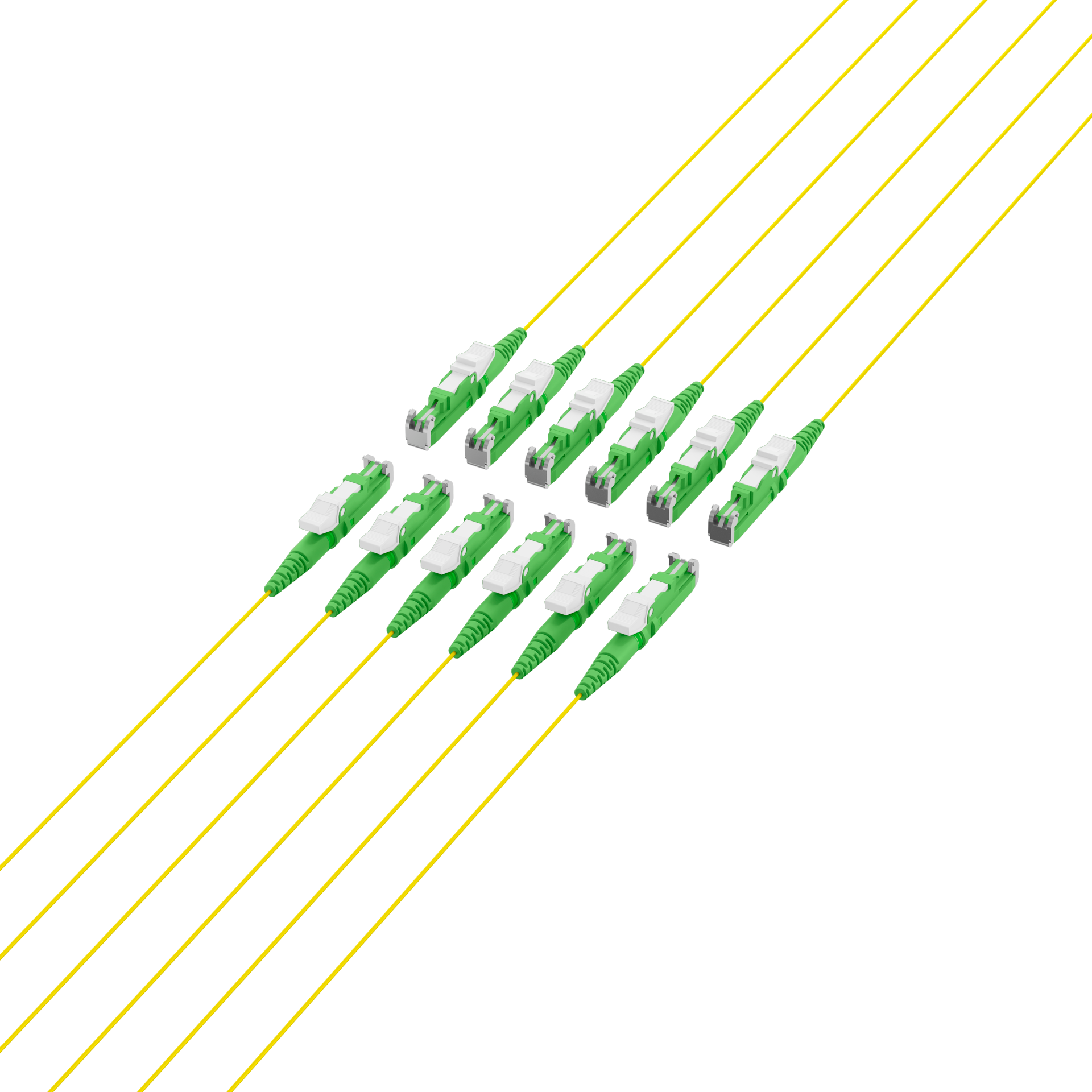 Faserpigtail E2000®/APC OS2 G652D-Gelb 2m - 1 Stück