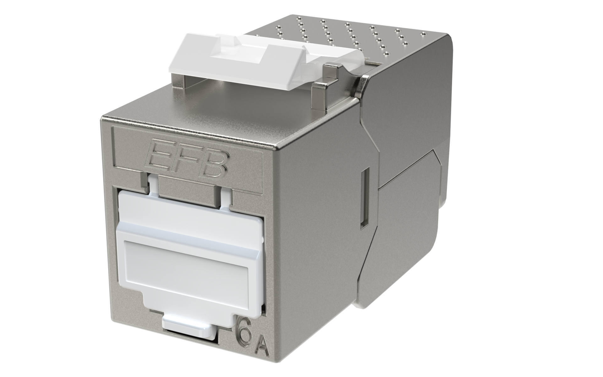 RJ45 Keystone Slimline, Cat.6A, Zinkdruckguss, 10GE
