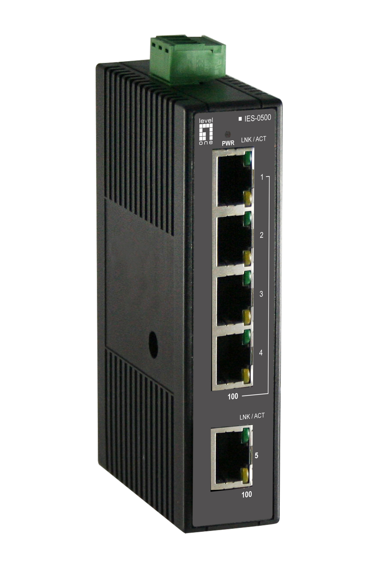 5-Port Fast Ethernet Industrial Switch, DIN rail