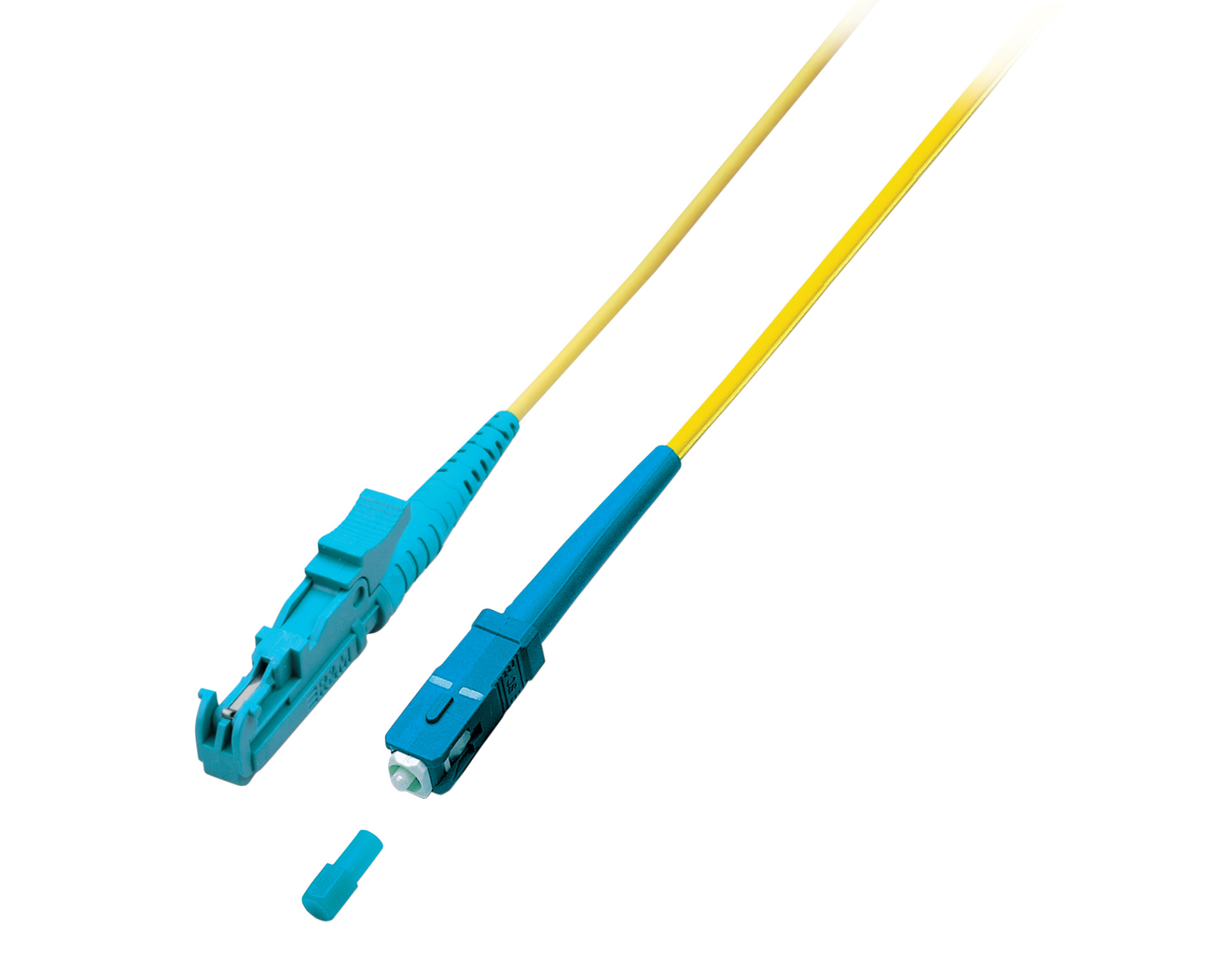 Simplex Fiber Optic Patch Cable E2000®-SC OS2 3m 3,0mm Yellow 9/125µm
