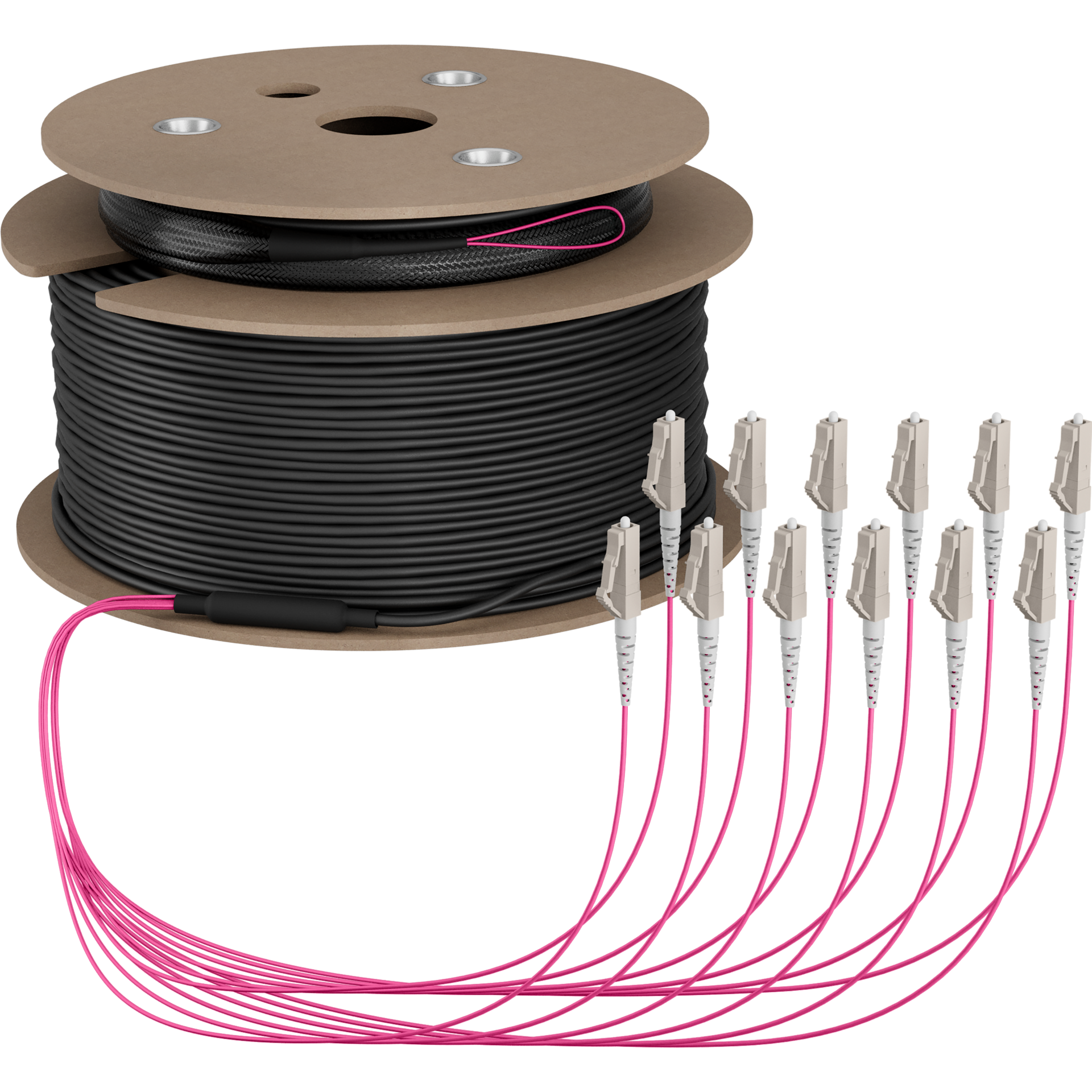 Trunkkabel U-DQ(ZN)BH OM4 12G (1x12) LC-LC,200m Dca LSZH