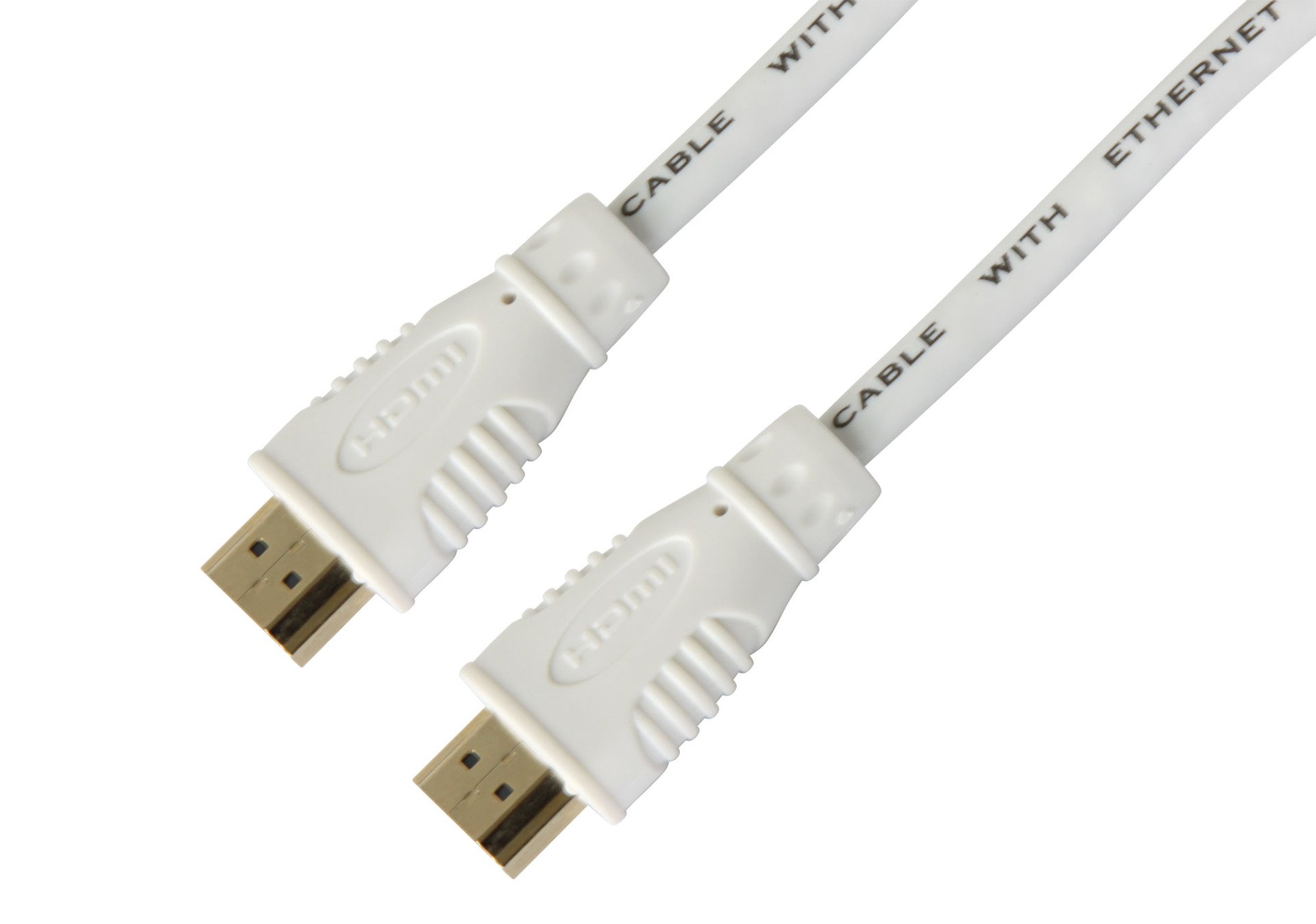 High Speed HDMI Cable with Ethernet, white, 0.5m