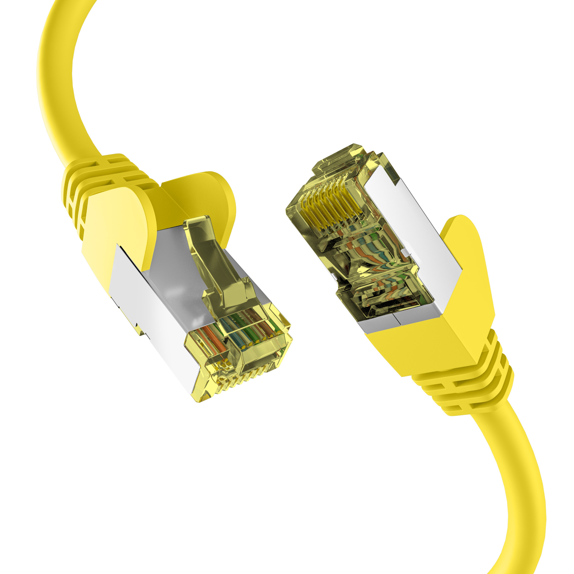 CAT6a GELB 10m Patchkabel S/FTP PIMF,RJ45 Netzwerkkabel Ethernetkabel LAN DSL