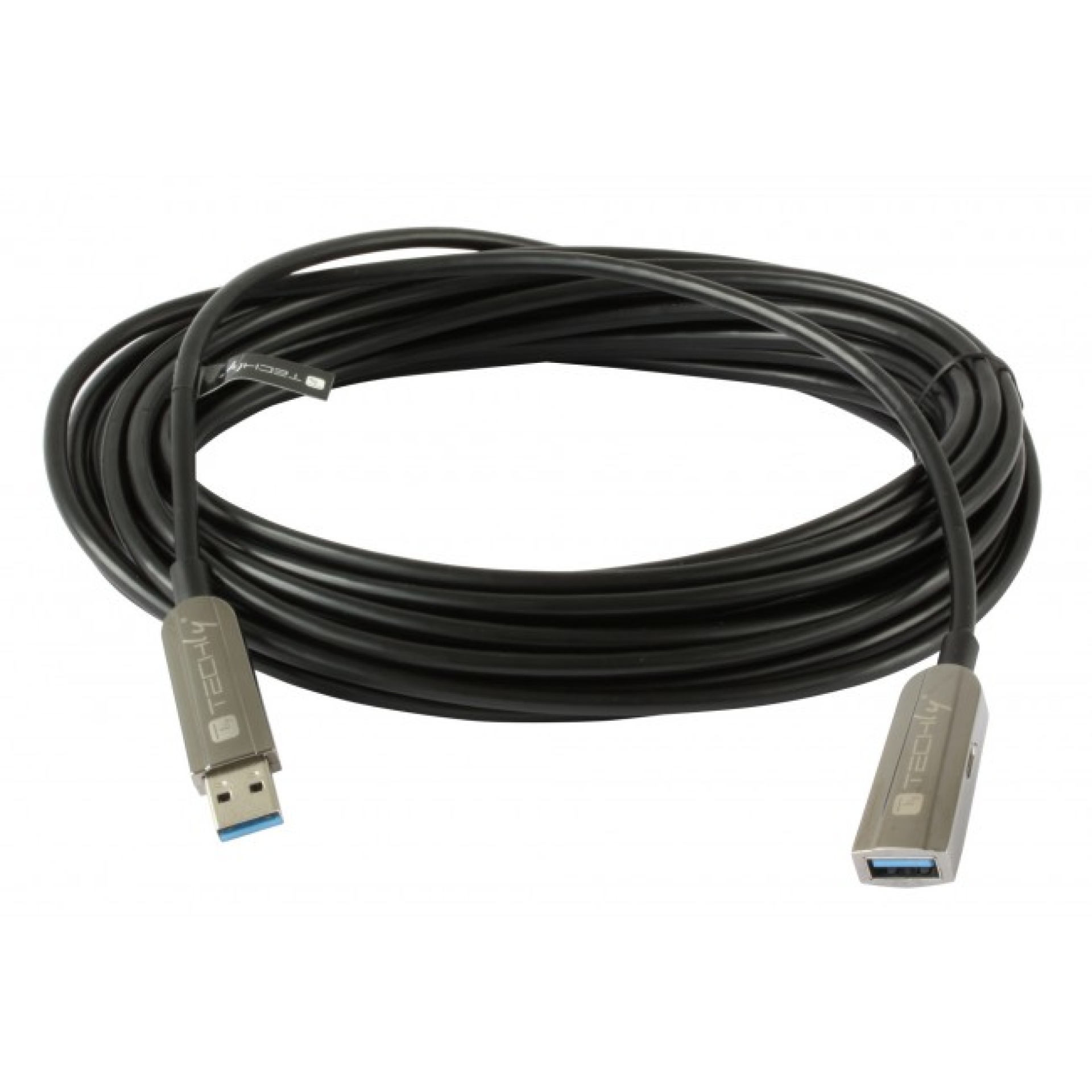 USB3.0 AOC Cable, A-A, M-F., black, 30.0m