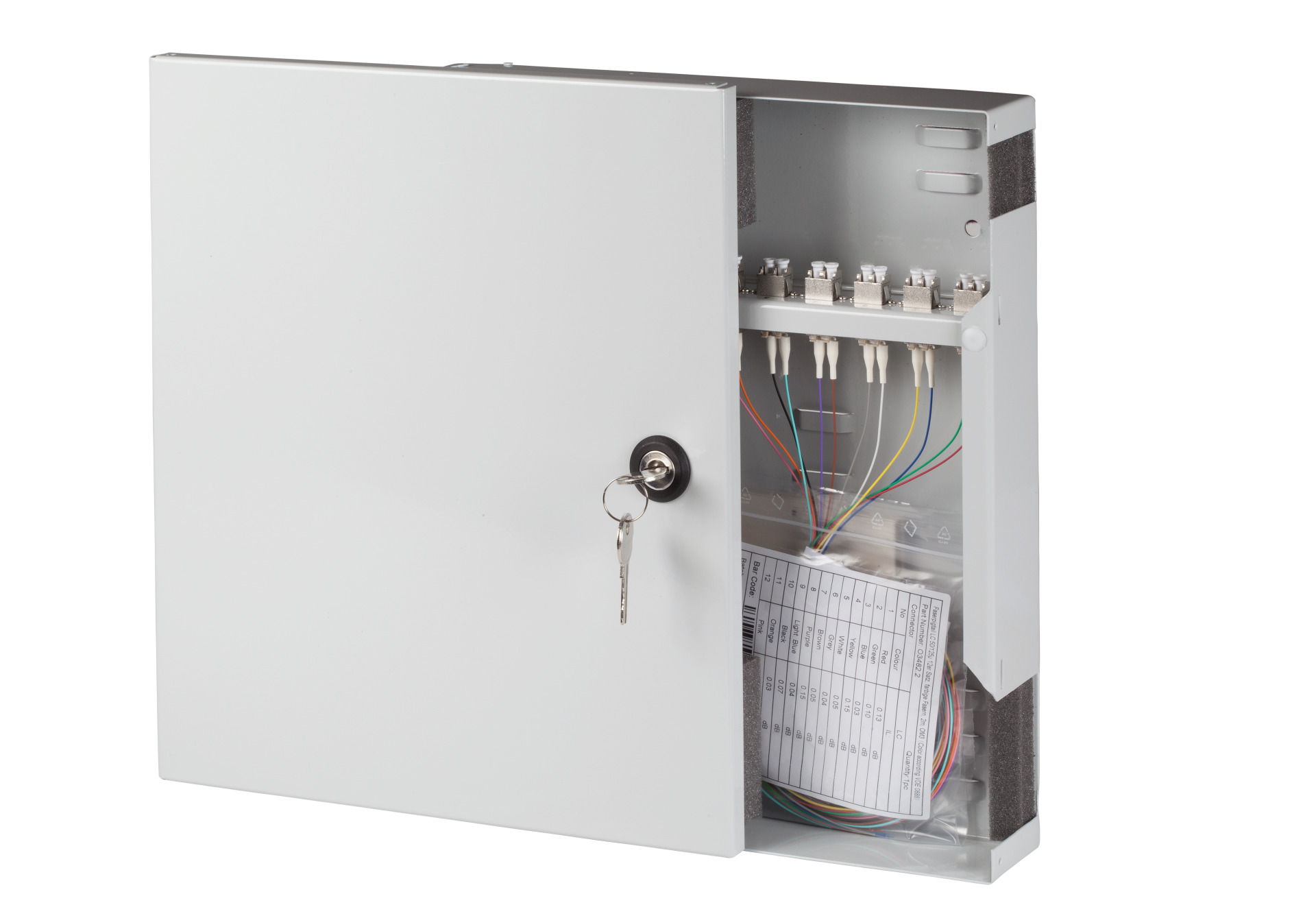 Mini-Wandvert. 24xLC-Pigt. 50µ,OM3