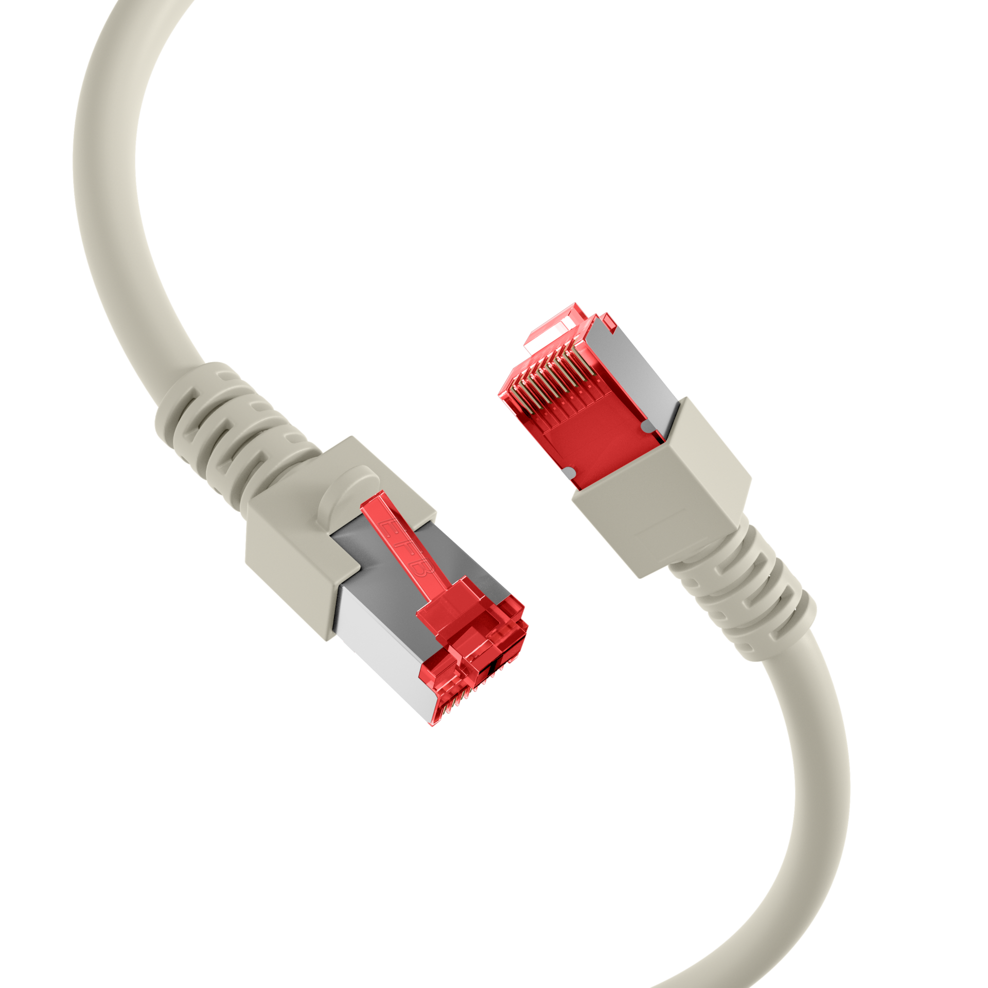 RJ45 Patchkabel Cat.6 S/FTP LSZH grau 1m