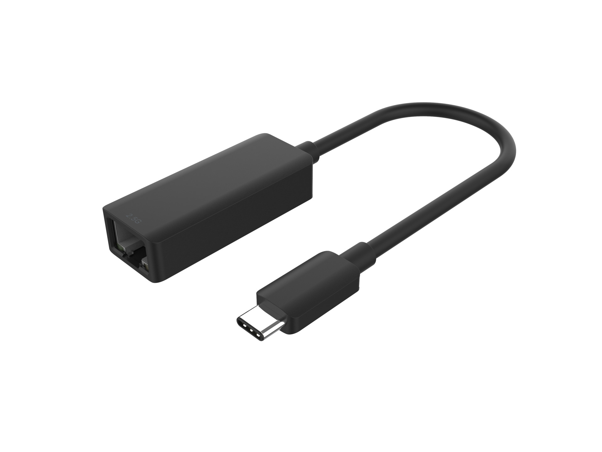 USB 3.2 2.5GBit Network Adapter, Type-C Plug - RJ45 Jack, 0.15m