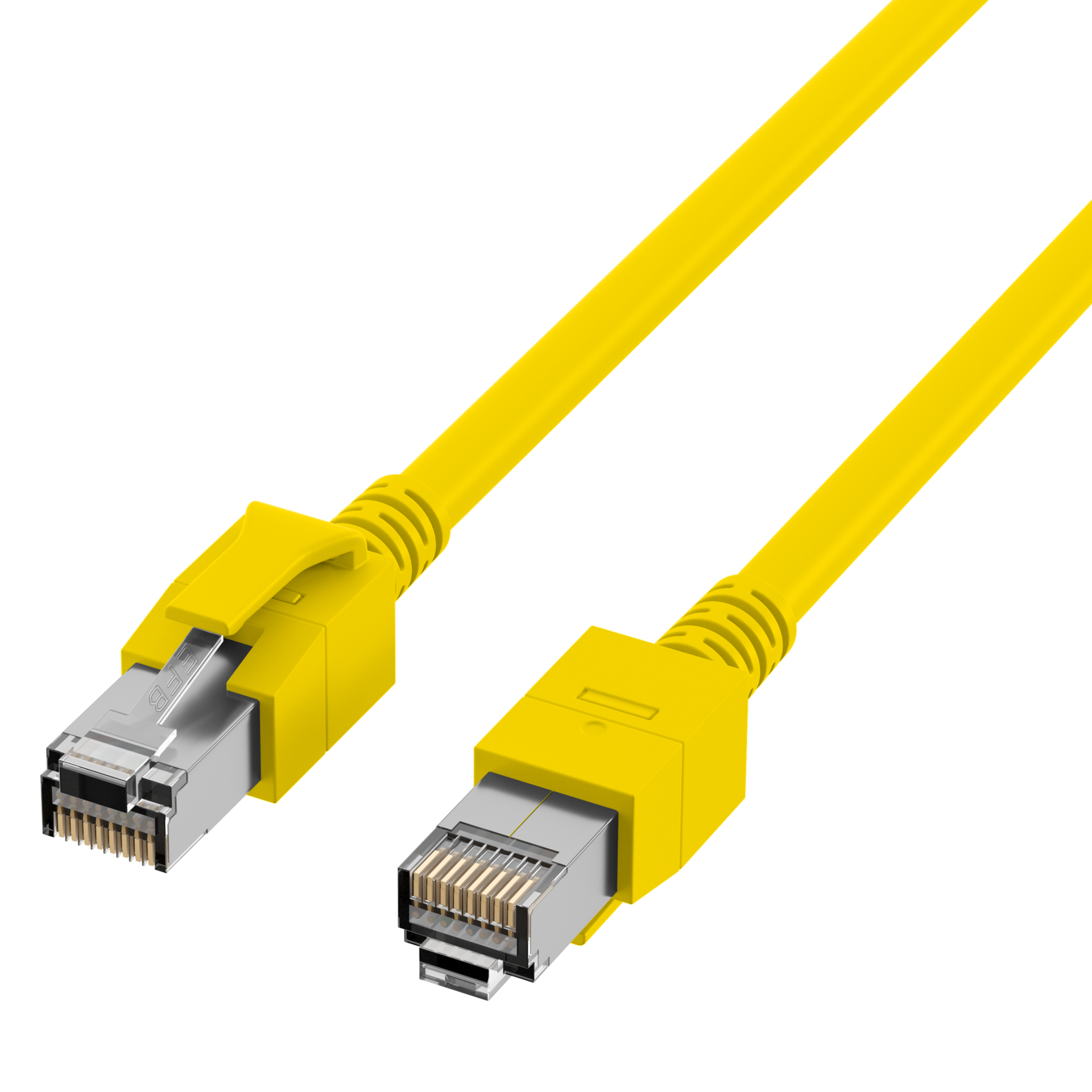 RJ45 Patch Cord Cat.6A S/FTP FRNC VC LED yellow 30m
