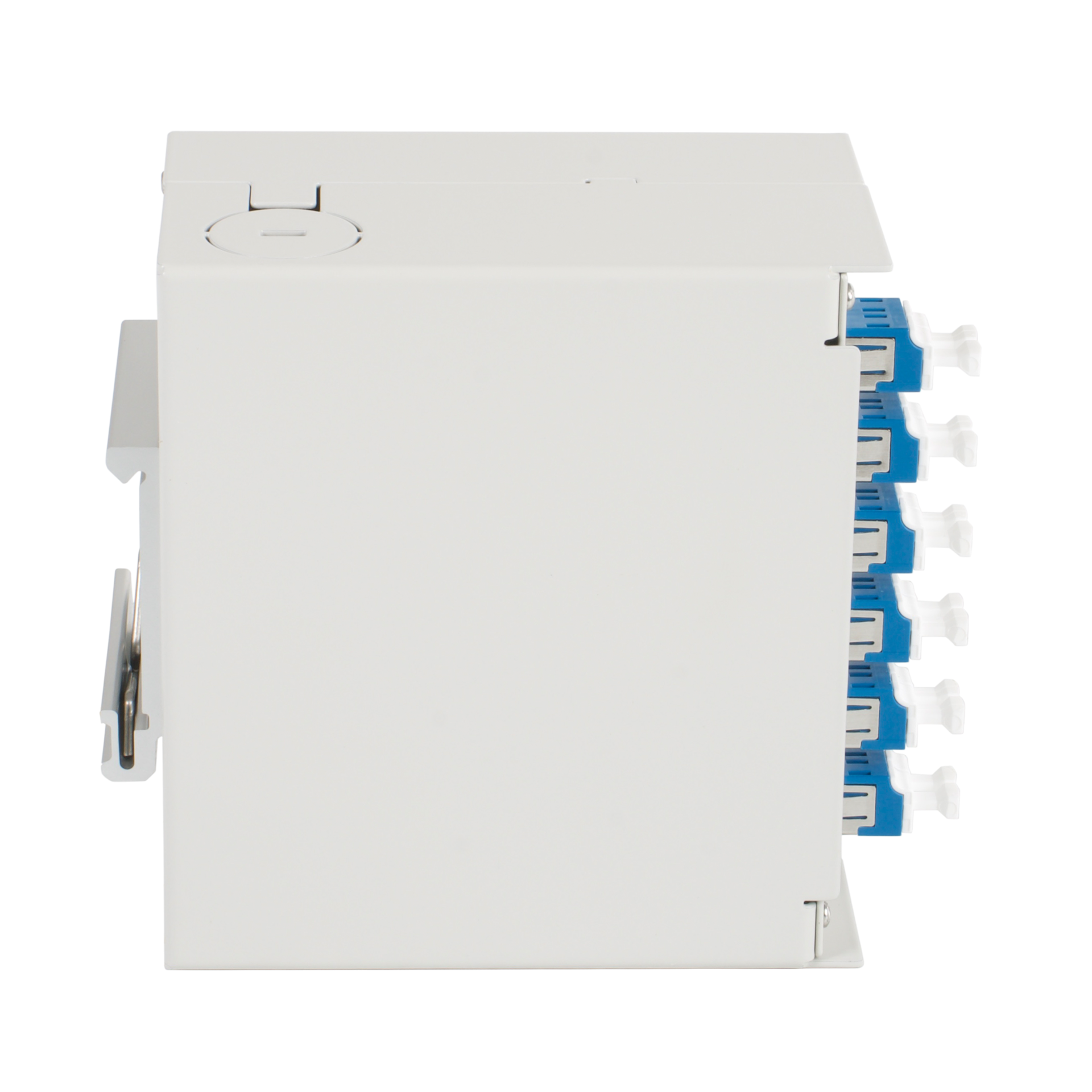 Hutschienenbox OS2 6xLC-Duplex Kupplung, ohne Pigtails