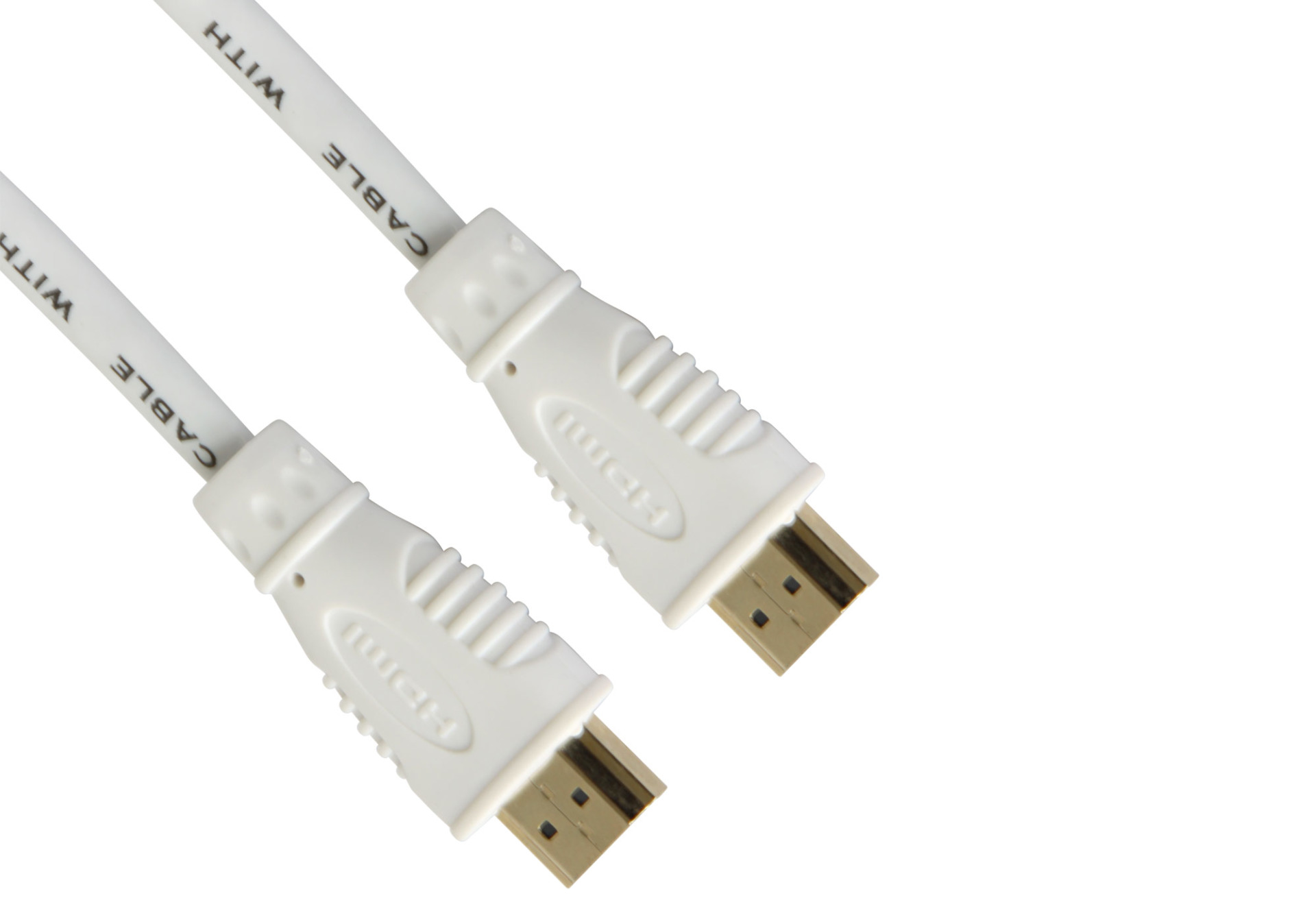 High Speed HDMI Cable with Ethernet, white, 3m