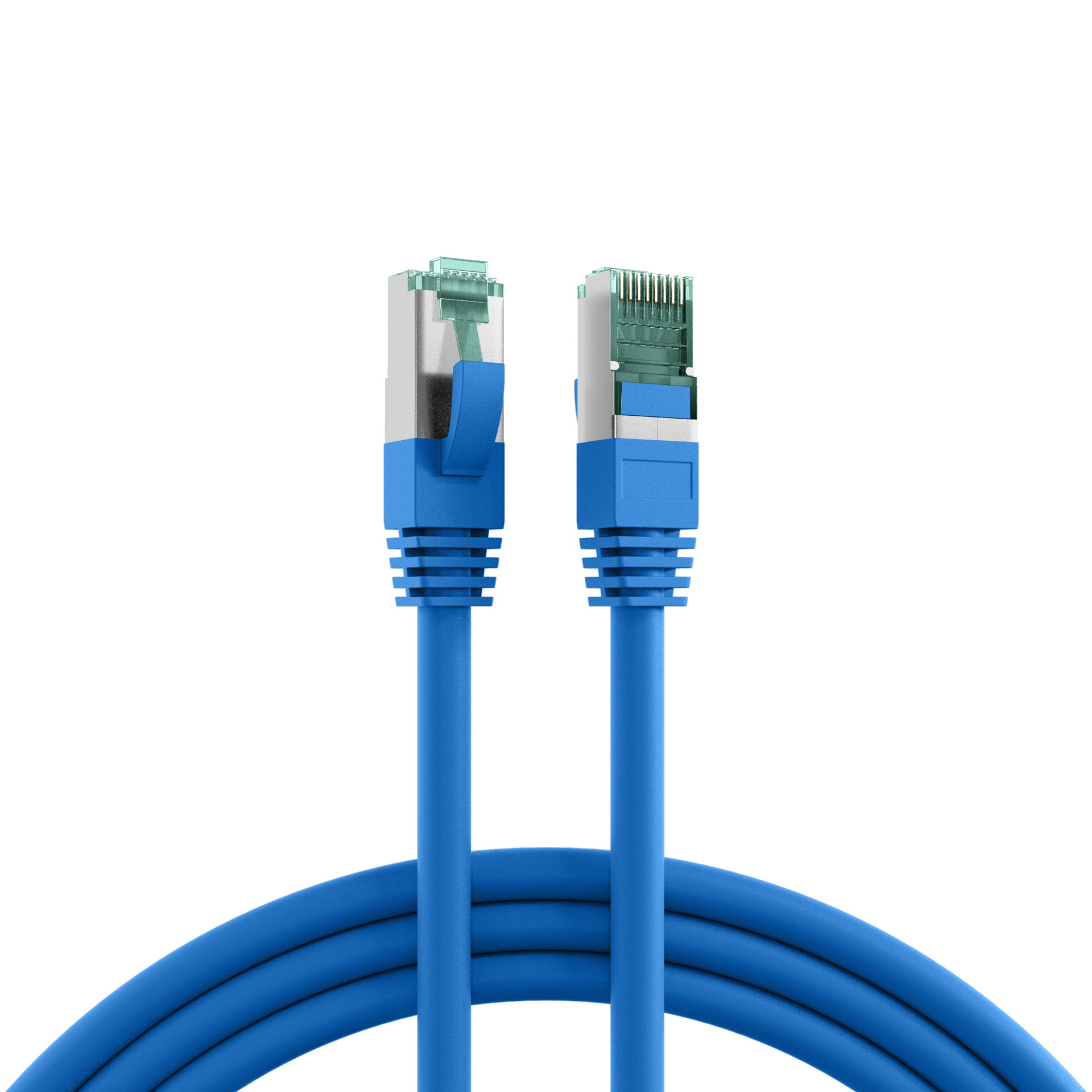 Câble Ethernet catégorie 6a S/FTP RS PRO, Bleu, 2m LSZH Avec connecteur