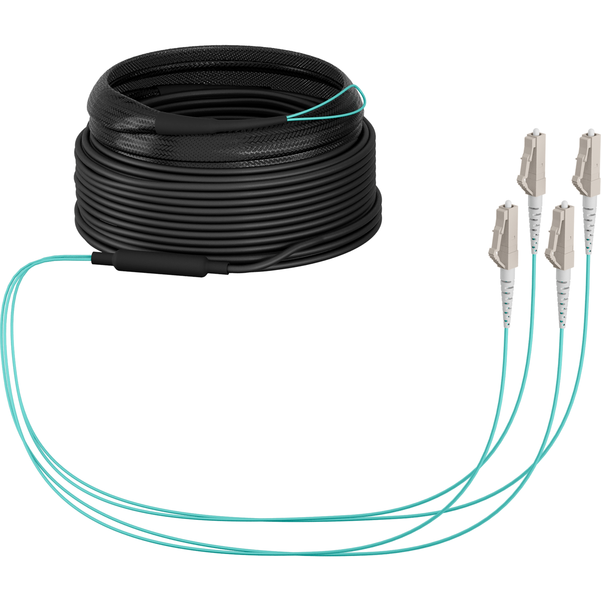 Trunk cable U-DQ(ZN)BH OM3 4G (1x4) LC-LC,40m Dca LSZH