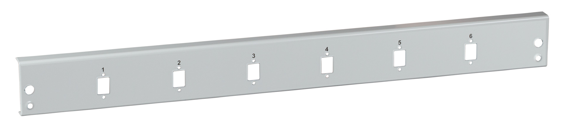 Front panel 6 x SC Simplex/E2000® Simplex/MTRJ/LC Duplex, grey