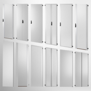 Network cabinet doors