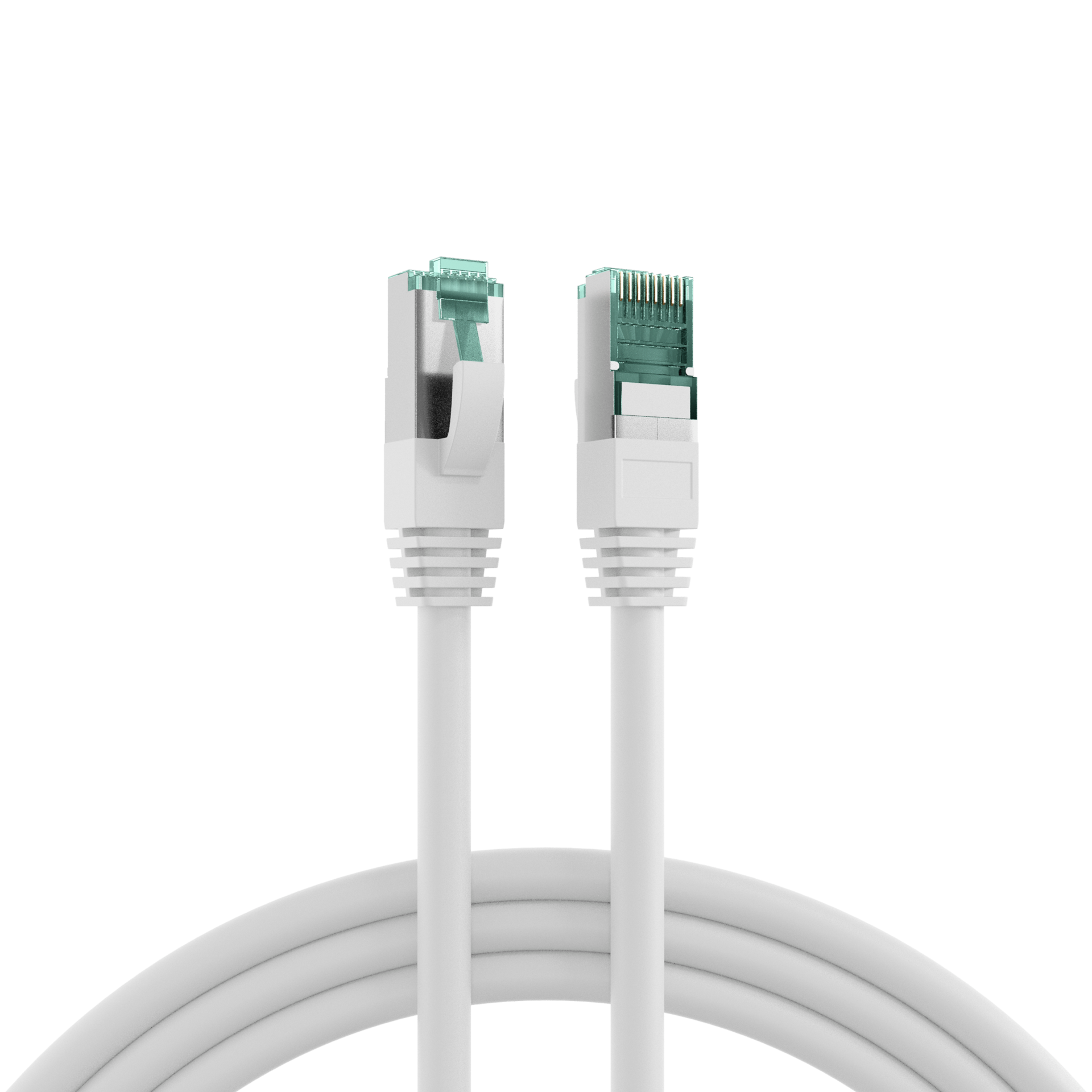 RJ45 Patch Cord Cat.6A S/FTP LSZH white 20m