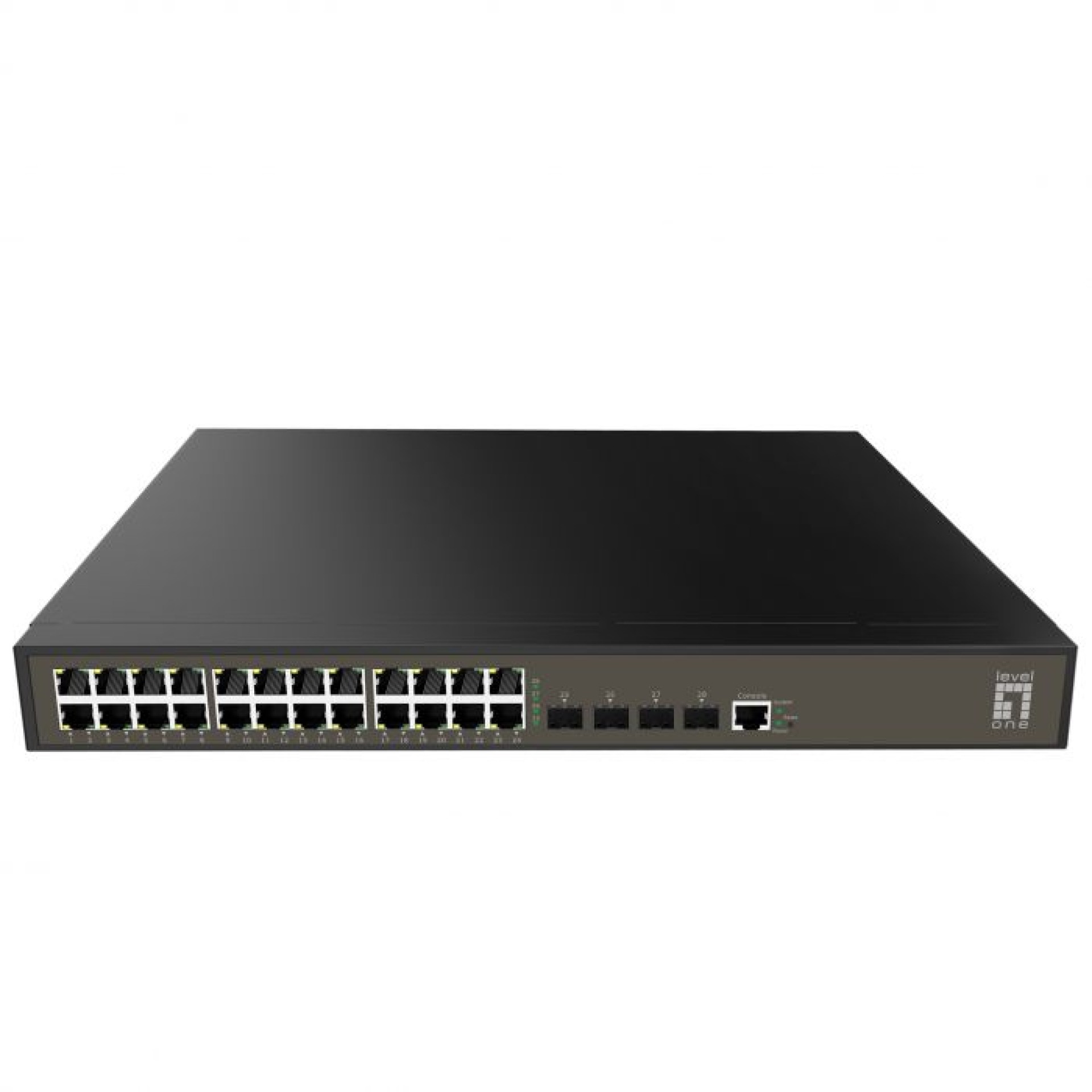 28-Port L2 Plus Managed Gigabit Switch, 24 x Gigabit RJ45, 4 x Gigabit SFP