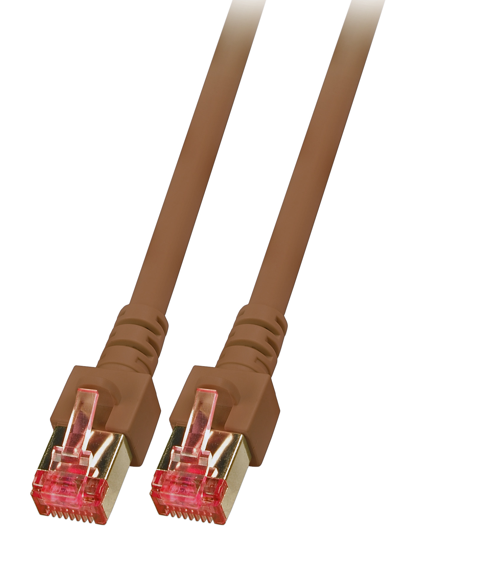 RJ45 Patchkabel S/FTP, Cat.6, LSZH, 1m, braun