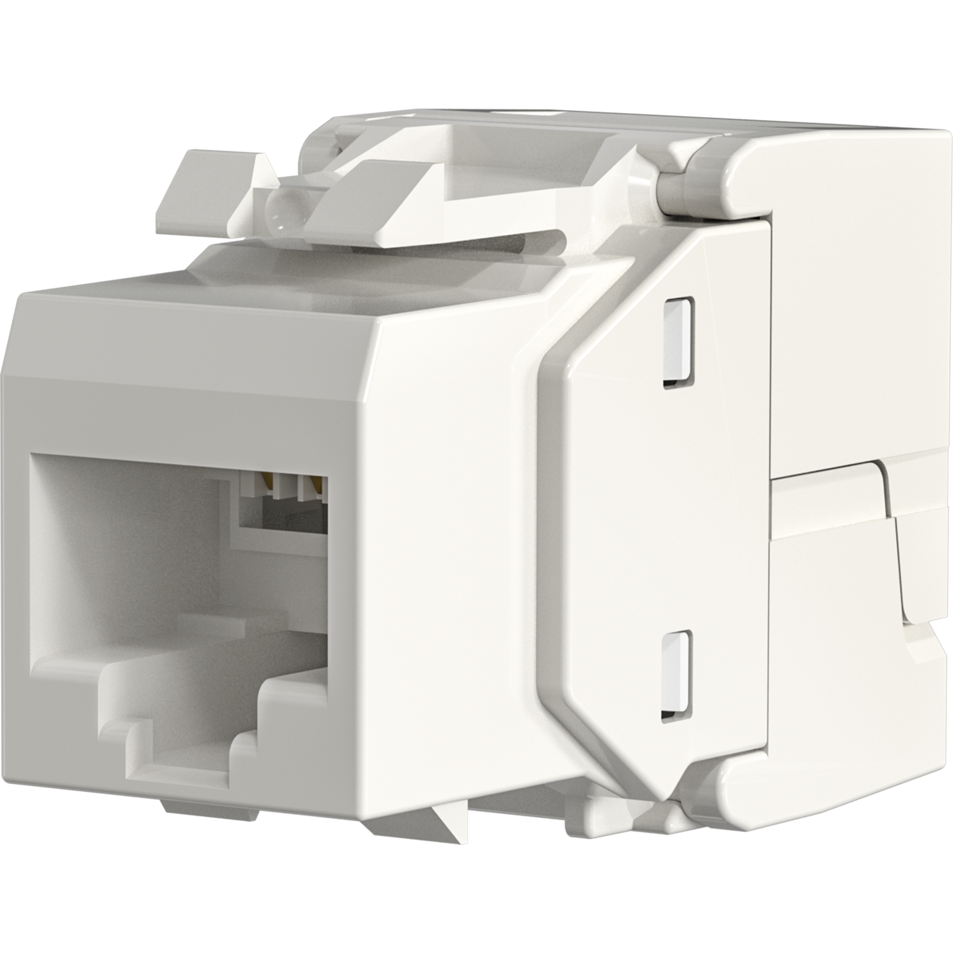 RJ45 Keystone UTP, Cat.6, 250MHz, Komponenten zertifiziert, weiß