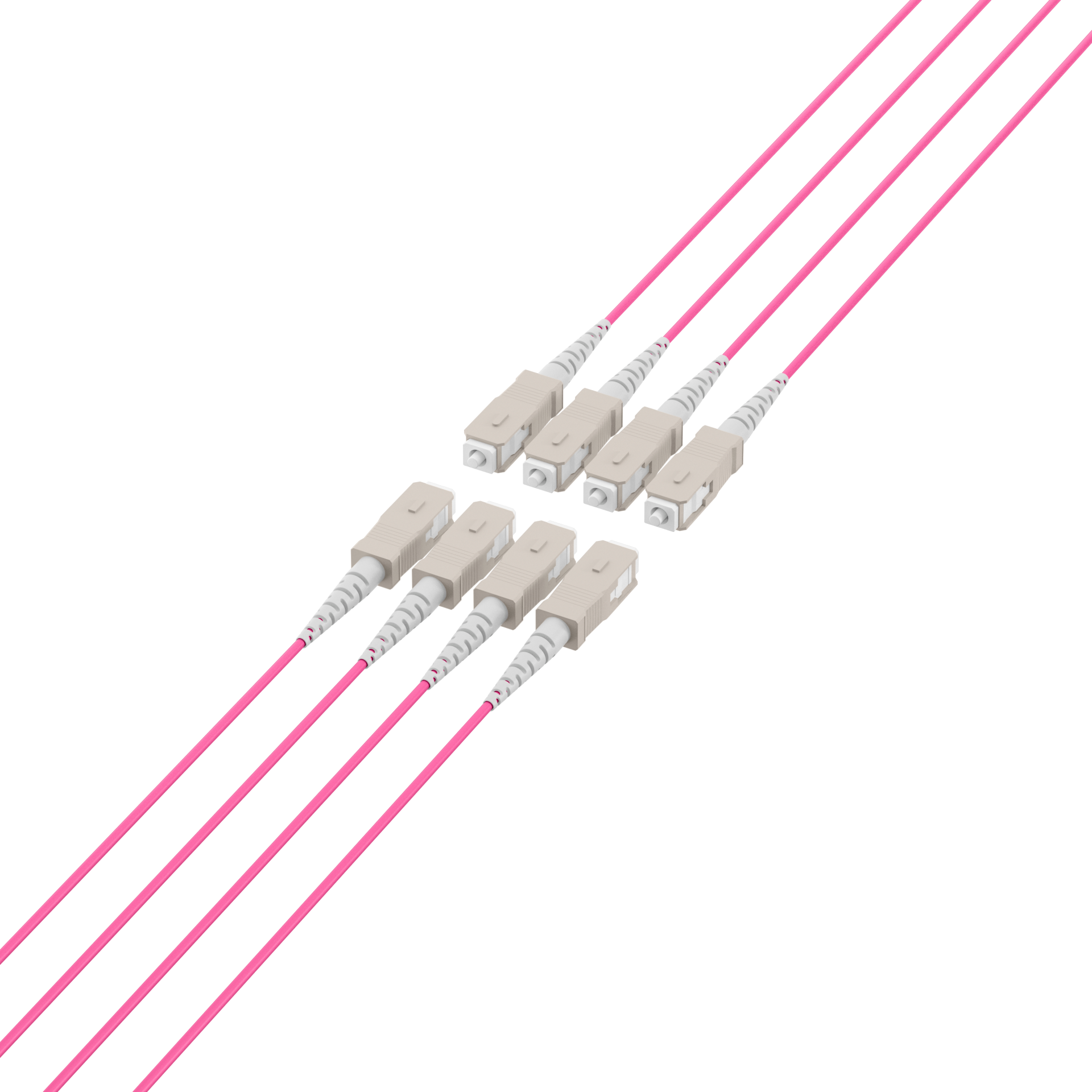 Trunkkabel U-DQ(ZN)BH OM4 8G (1x8) SC-SC,190m Dca LSZH