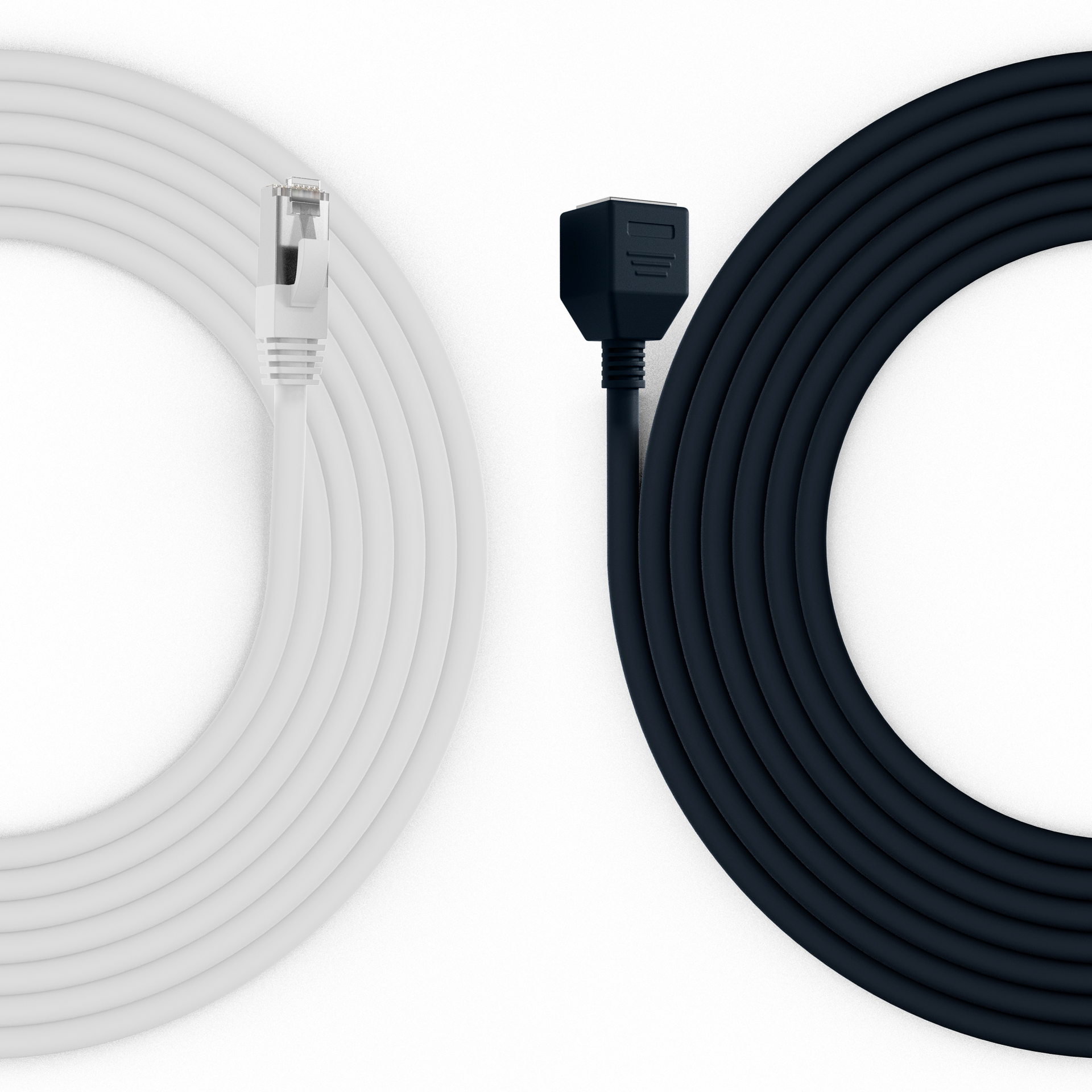 RJ45 Patchkabelverl. Cat.6A S/FTP LSZH  AWG26 weiß 2m