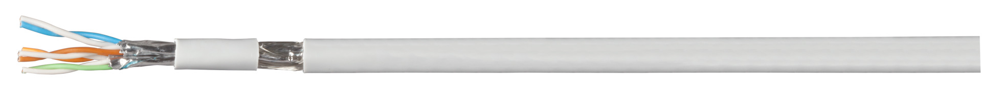 Patchkabel Cat.7 PiMF UC900MHz SS27 4P, FRNC-B, grau