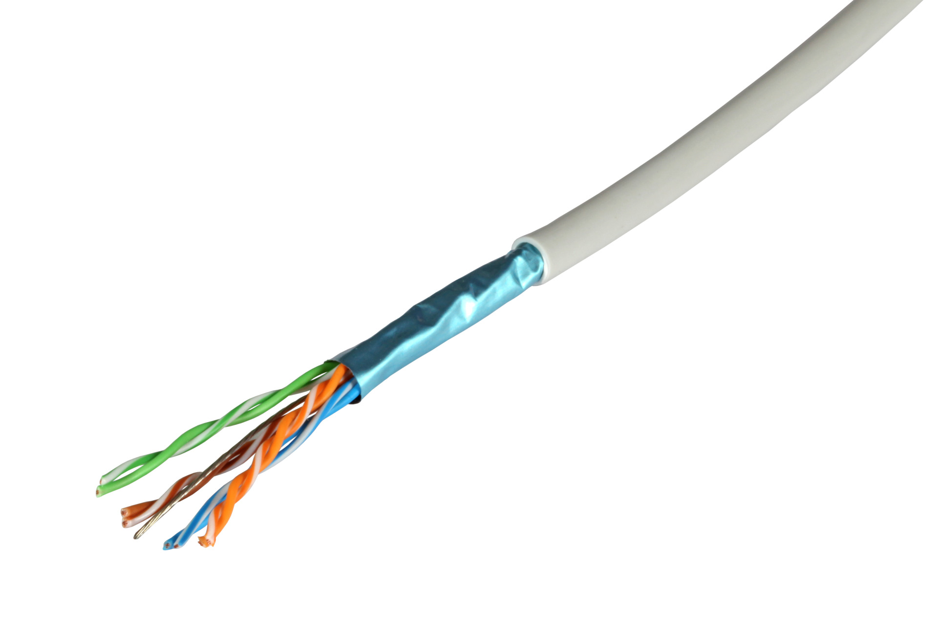 Patchkabel Cat5e F/UTP 300MHz 4x2xAWG26, FRNC-B, blau