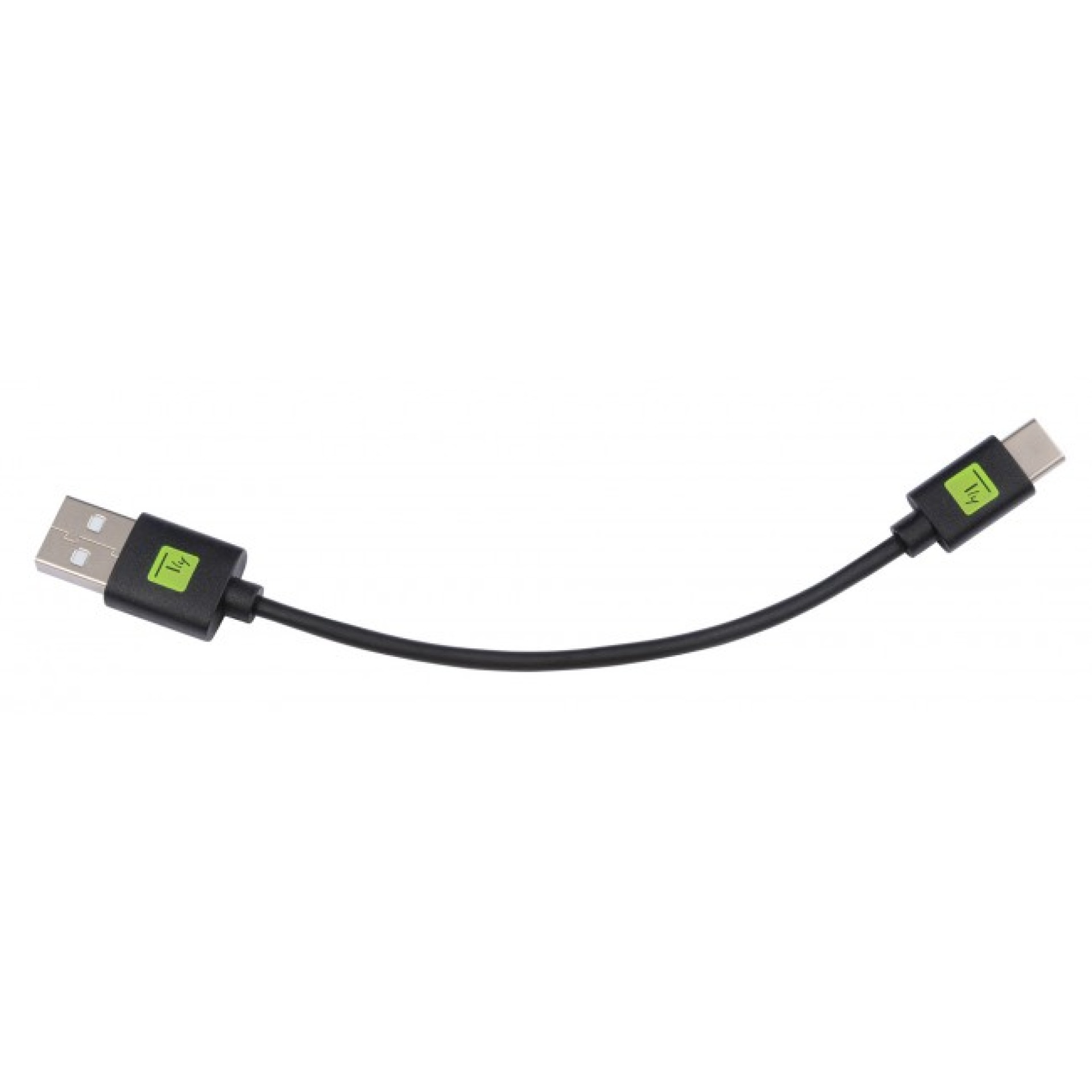 USB2.0 Kabel Stecker Typ-A - Stecker USB Typ-C Schwarz 0,1 m