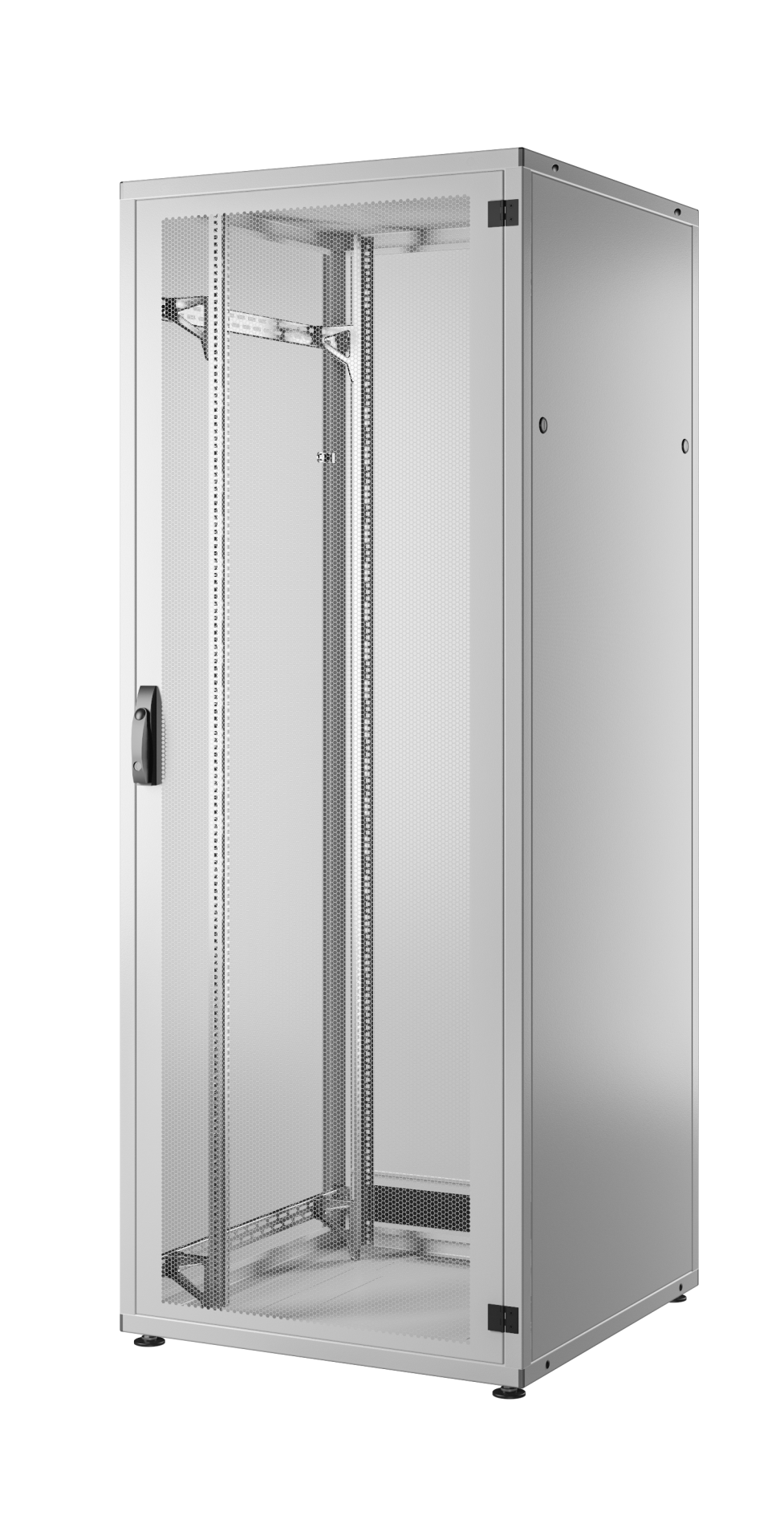 Netzwerkschrank PRO 24HE 600x1000mm RAL7035 Fronttür 1-tlg. perf., Rücktür Stahl