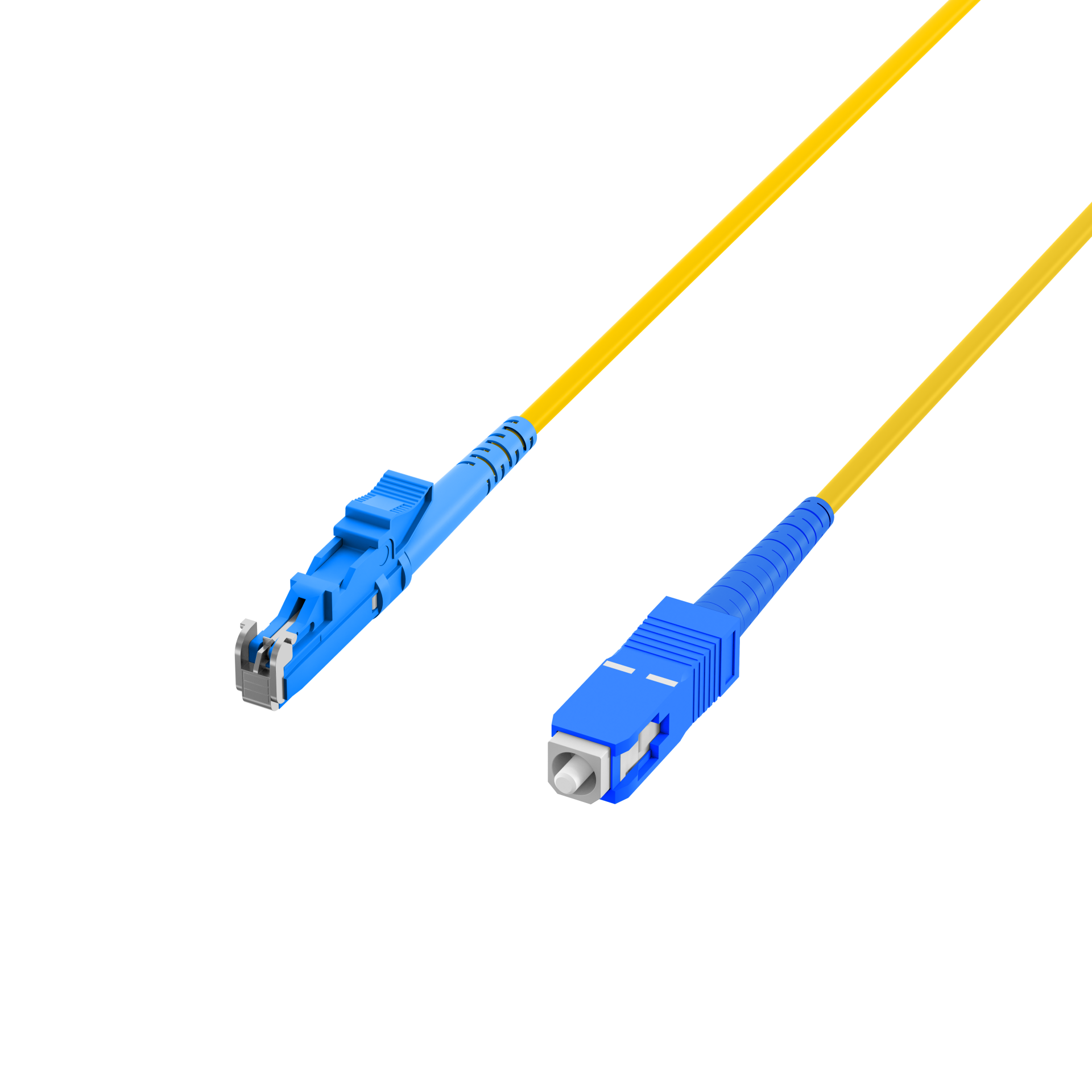 Simplex Fiber Optic Patch Cable E2000®-SC OS2 20m 3,0mm Yellow 9/125µm
