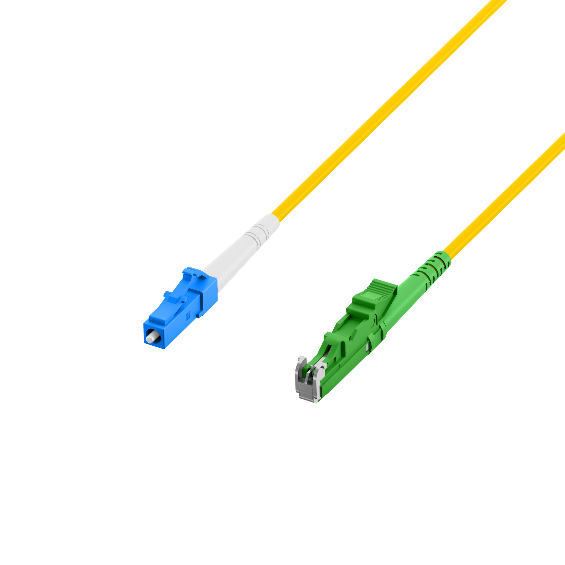 Simplex Patchkabel E2000/APC-LC OS2 G657A1 0,5m LSZH 3mm gelb