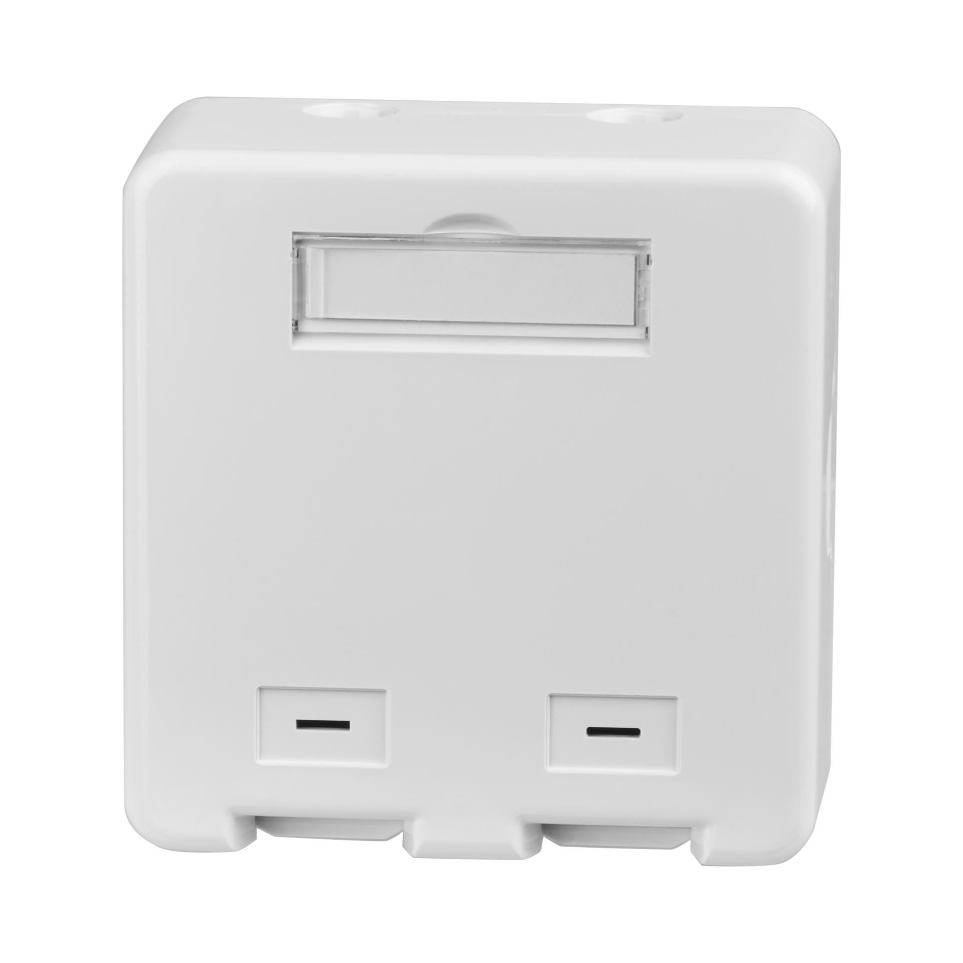 Keystone Verteilerbox Aufputz, 2-Port, Staubschutz selbstschließend