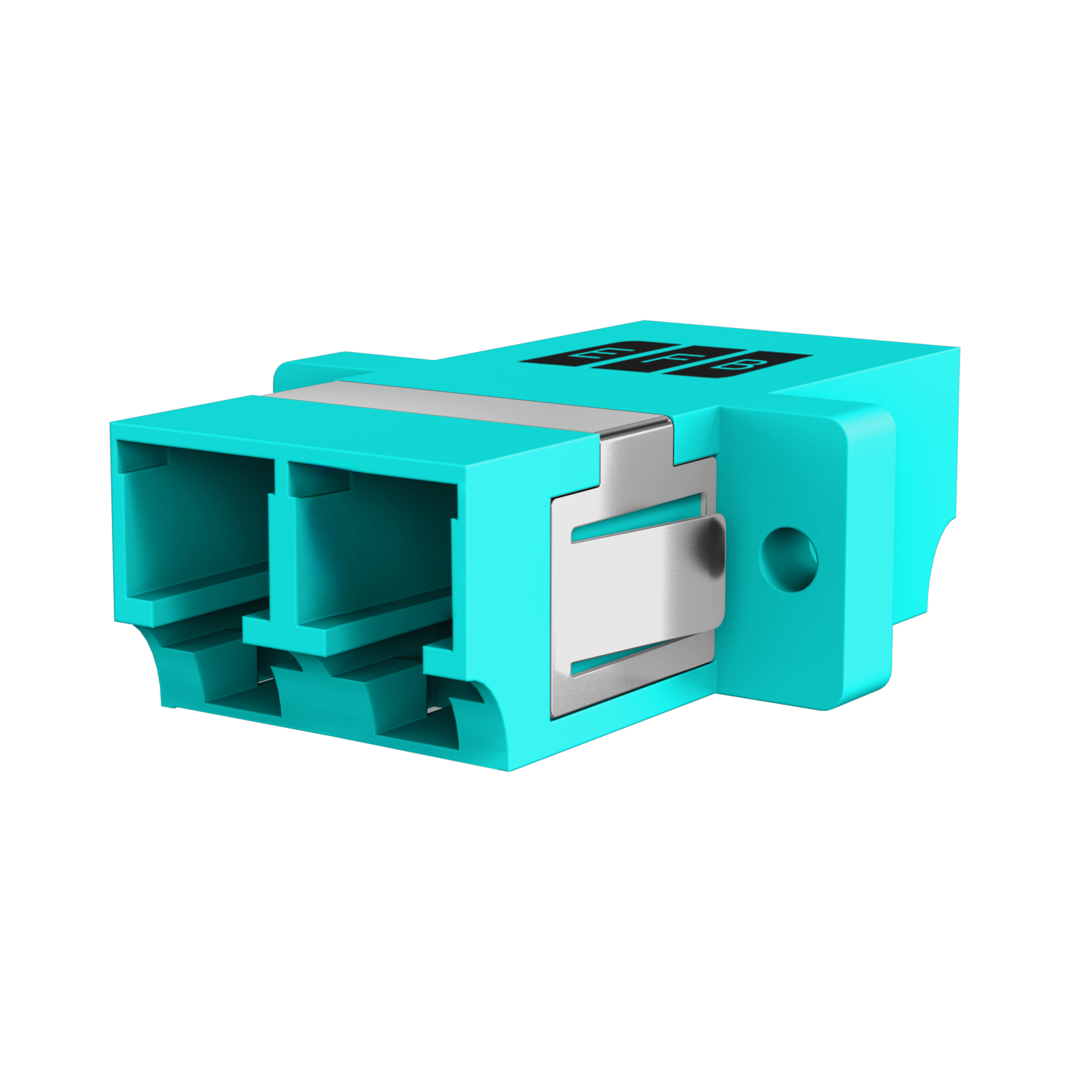 Kupplung LC Duplex OM3 aqua