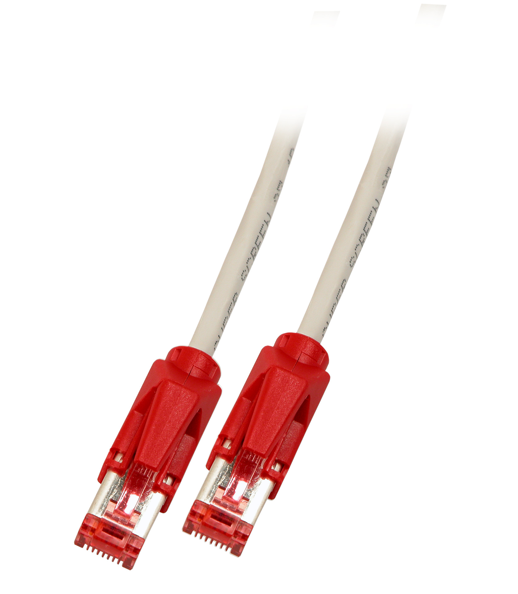 RJ45 Crossover Patchkabel S/FTP, Cat.6, TM21, UC900, 0,5m, grau 
