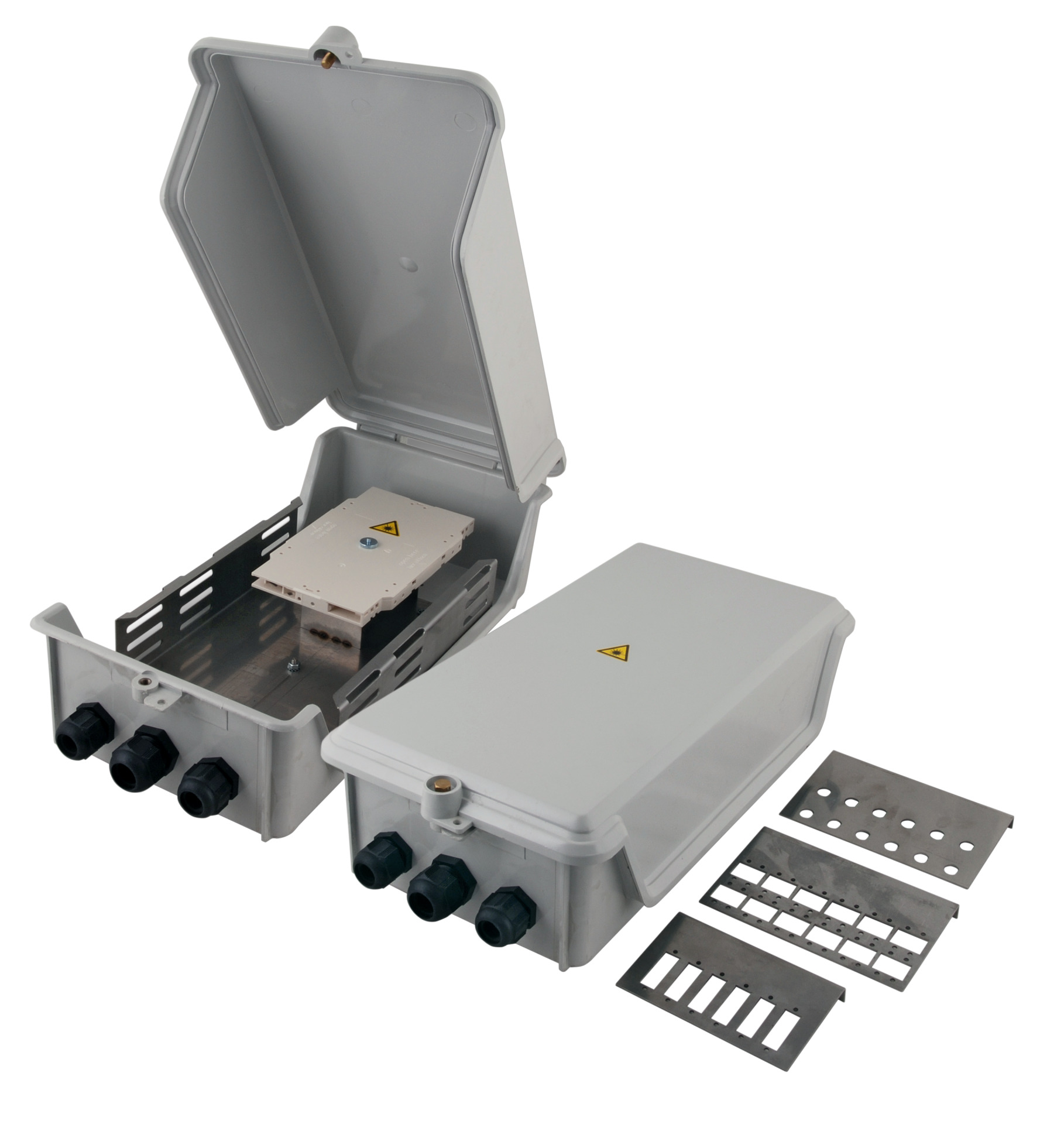 IP54 LWL Spleißgehäuse-Set mit umfangreichem Zubehör